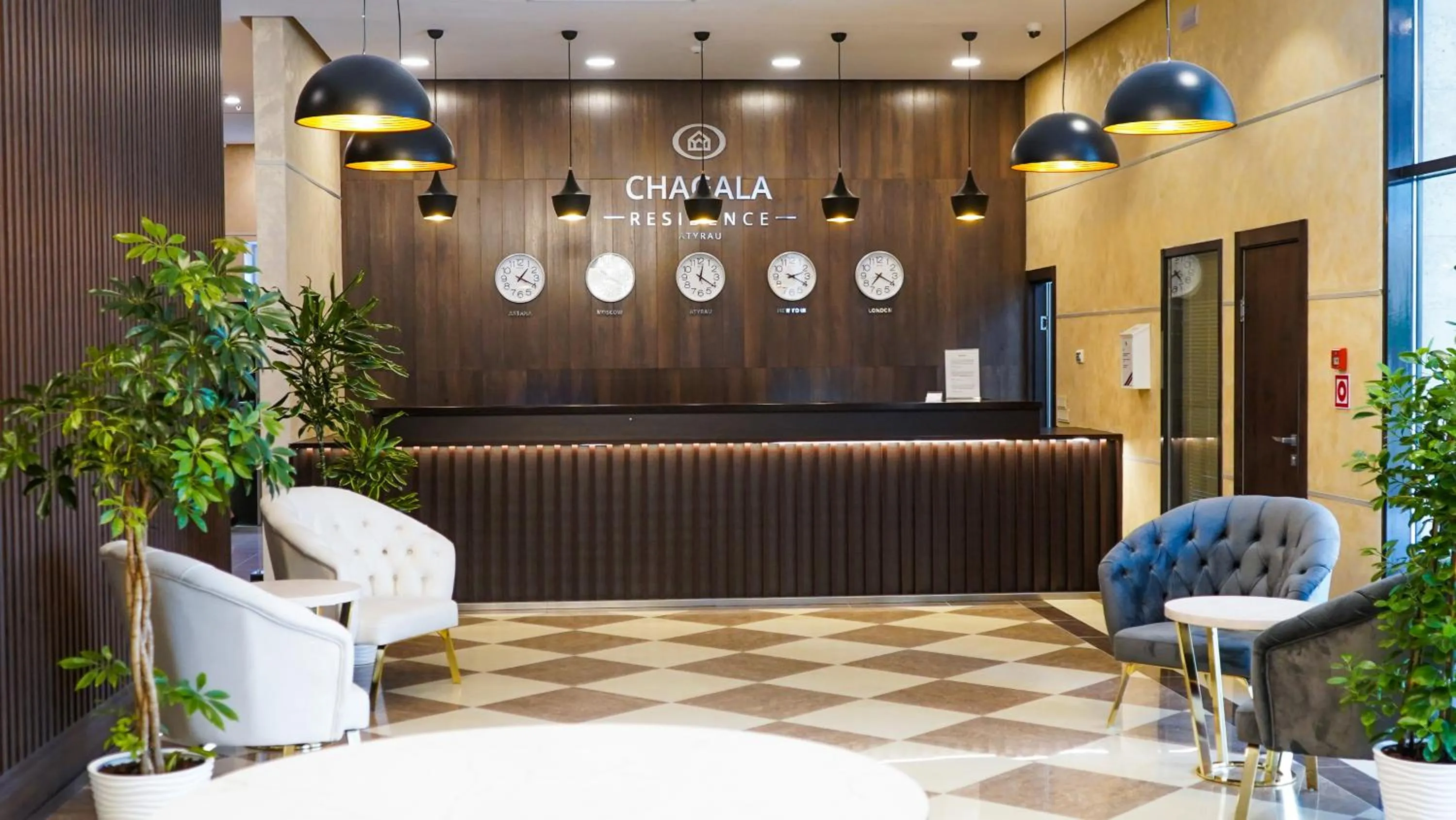 Lobby or reception in Chagala Residence Atyrau