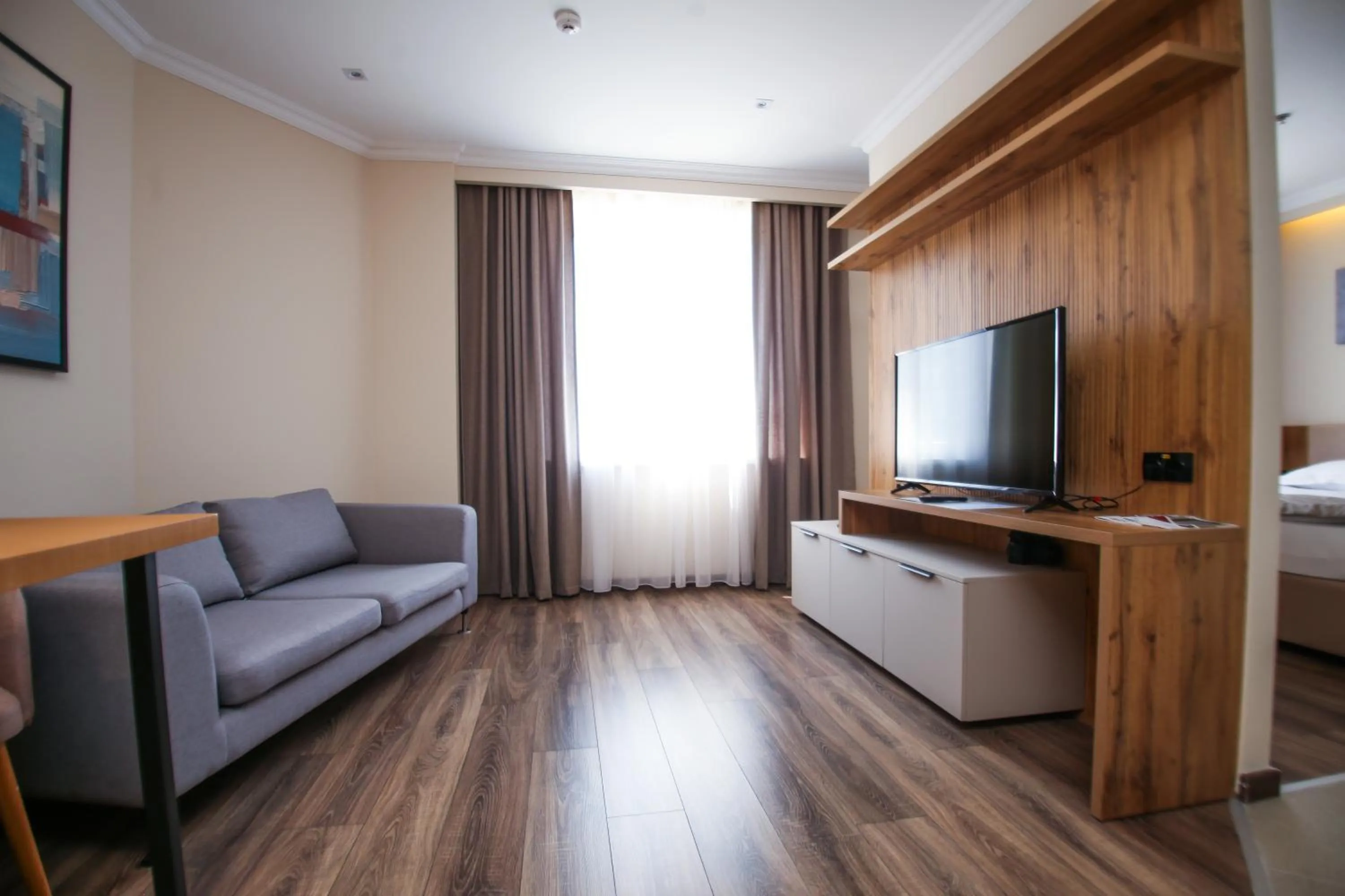 Living room, Bed in Chagala Residence Atyrau