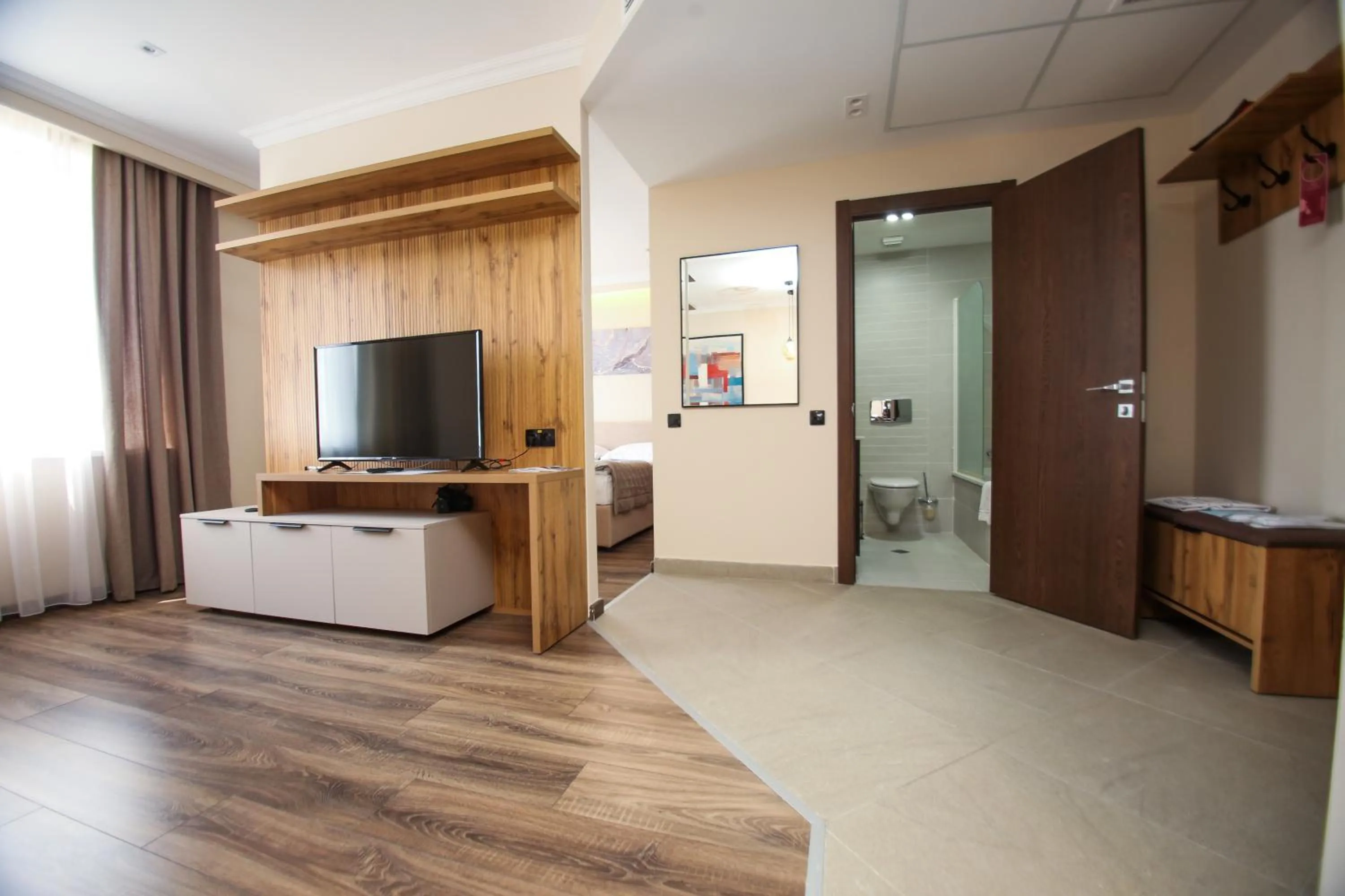 Communal lounge/ TV room in Chagala Residence Atyrau