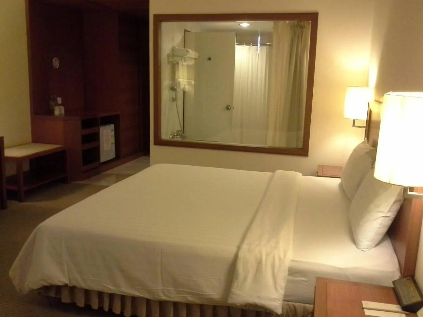 Bed in Grand Mandarin Betong Hotel
