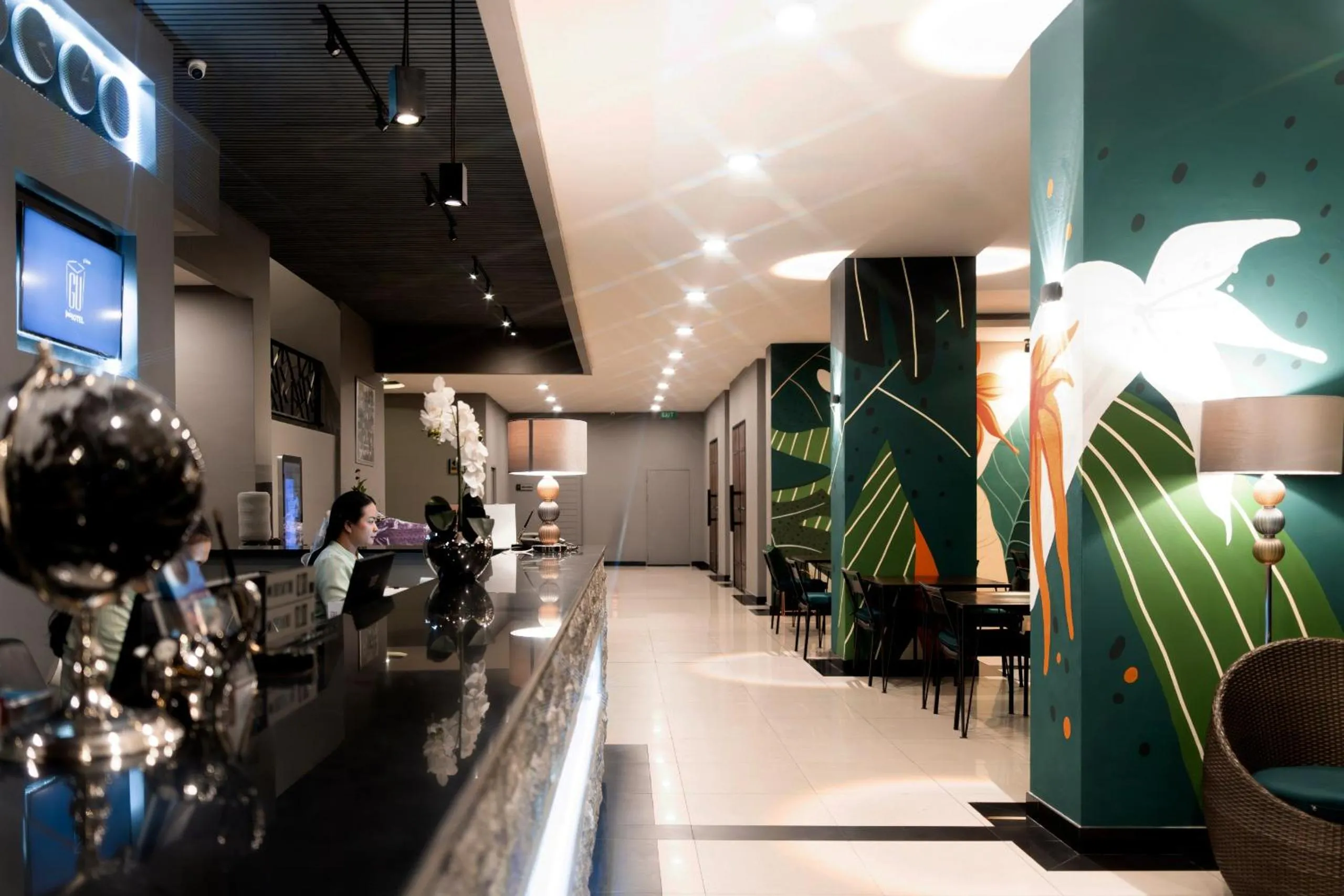 Lobby or reception in The Gig Hotel