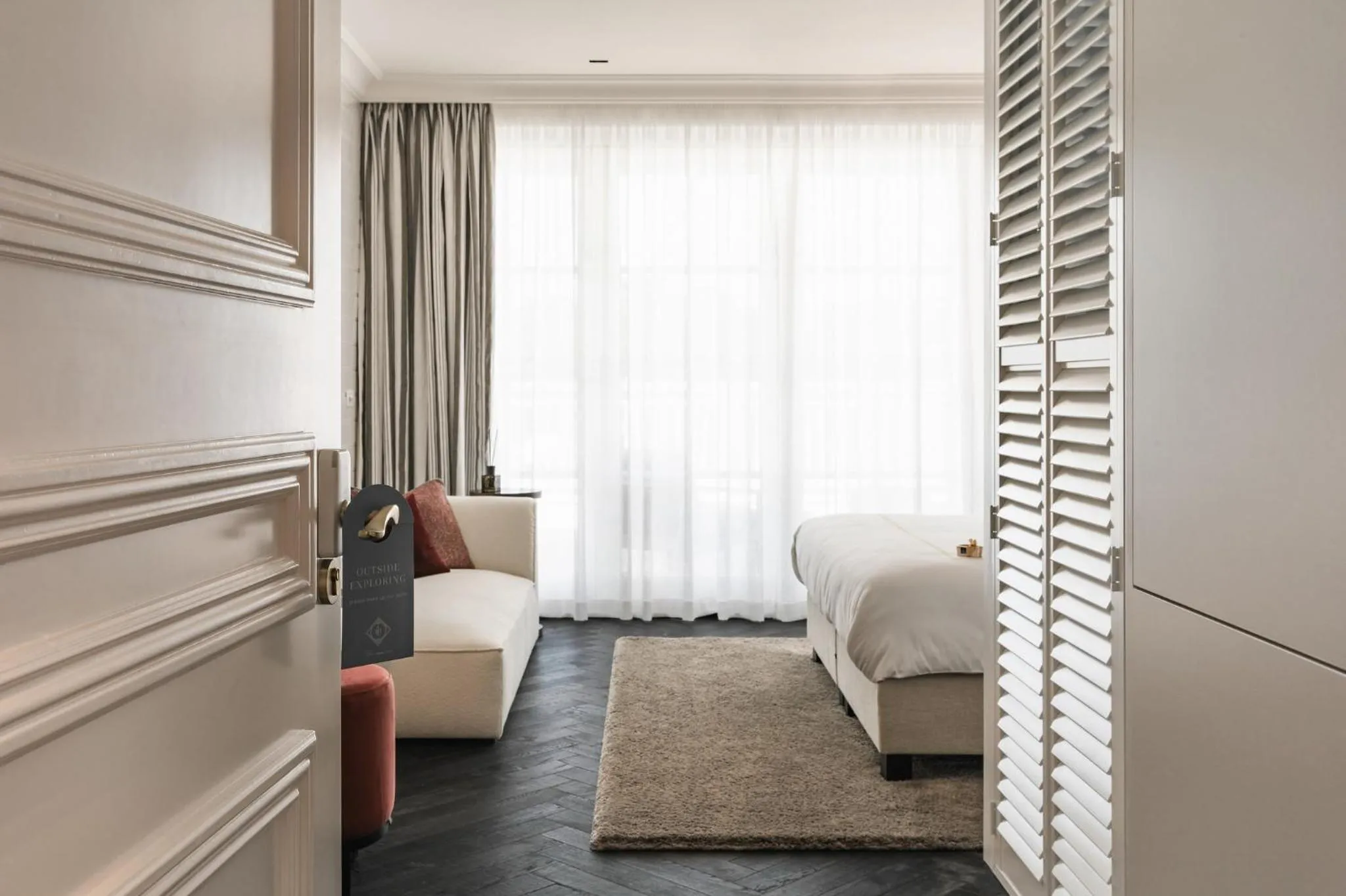 Bed in De Lindenhoeve Boutique Hotel