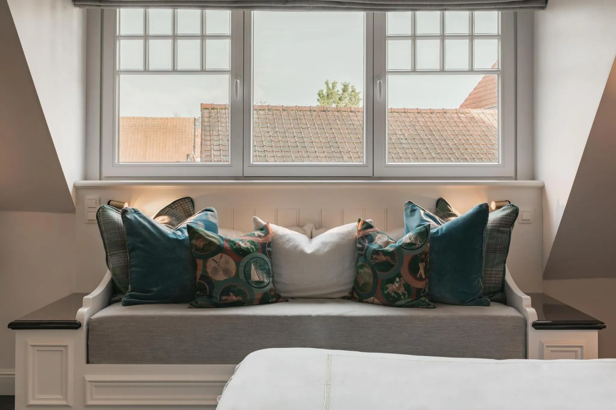 Bed in De Lindenhoeve Boutique Hotel