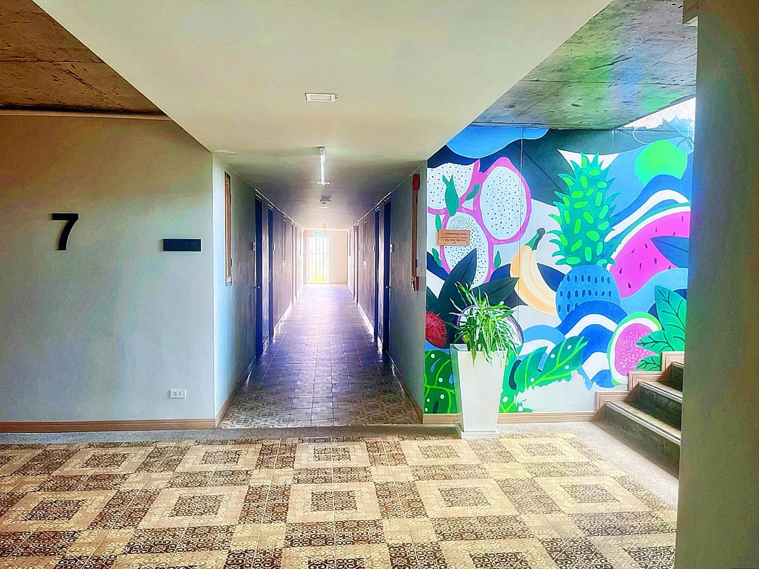 Inner courtyard view in The Sixteenth Naiyang Beach Hotel- Free Schedule Airport Shuttle