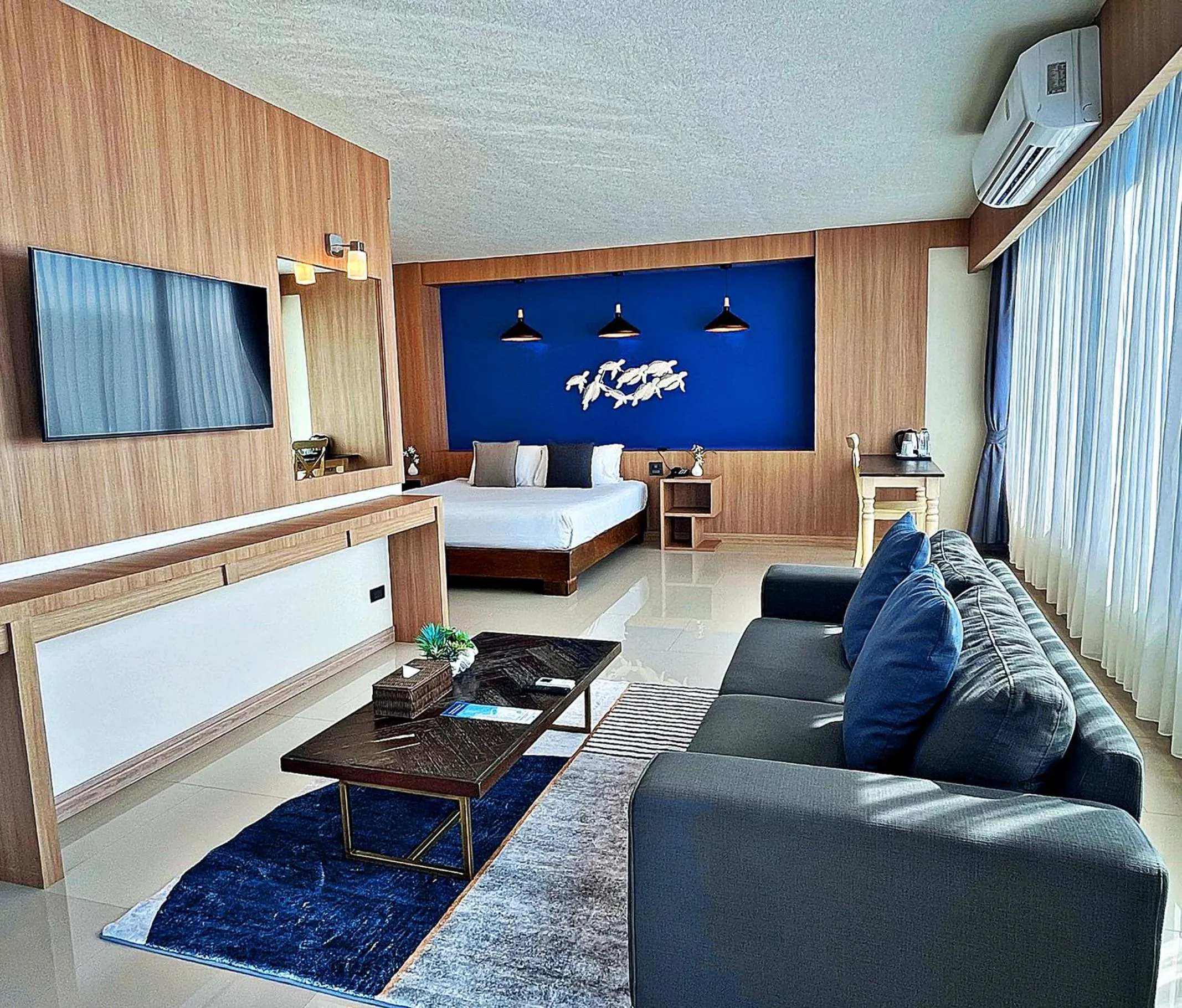 Bed in The Sixteenth Naiyang Beach Hotel- Free Schedule Airport Shuttle