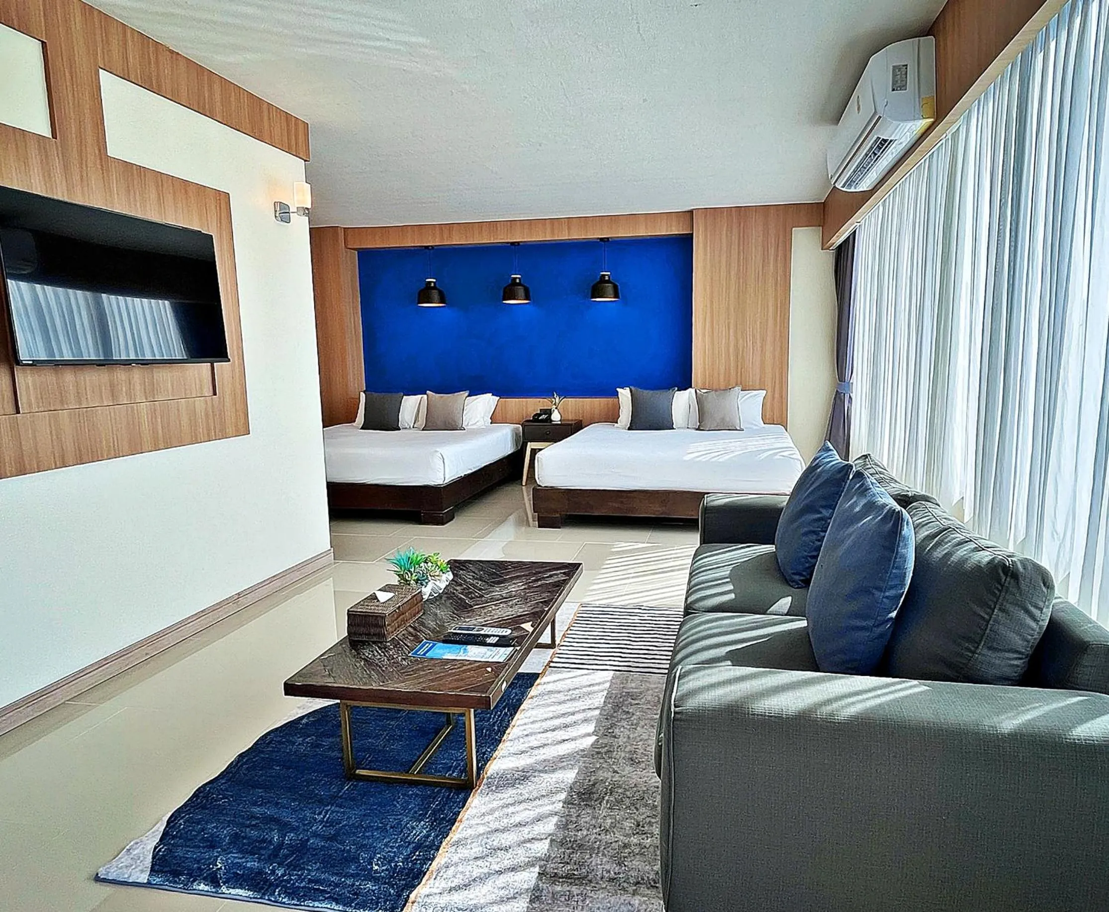 Bed in The Sixteenth Naiyang Beach Hotel- Free Schedule Airport Shuttle