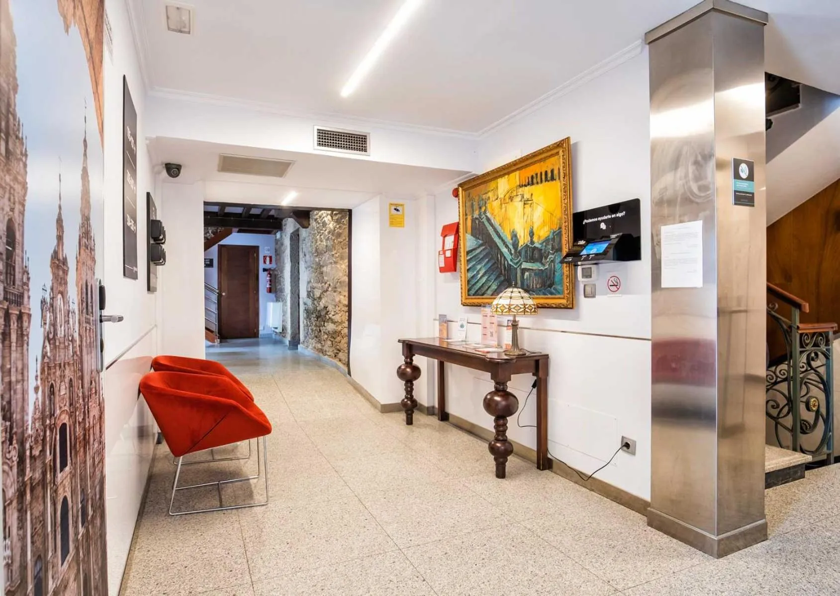 On site in Hotel Alda Bonaval