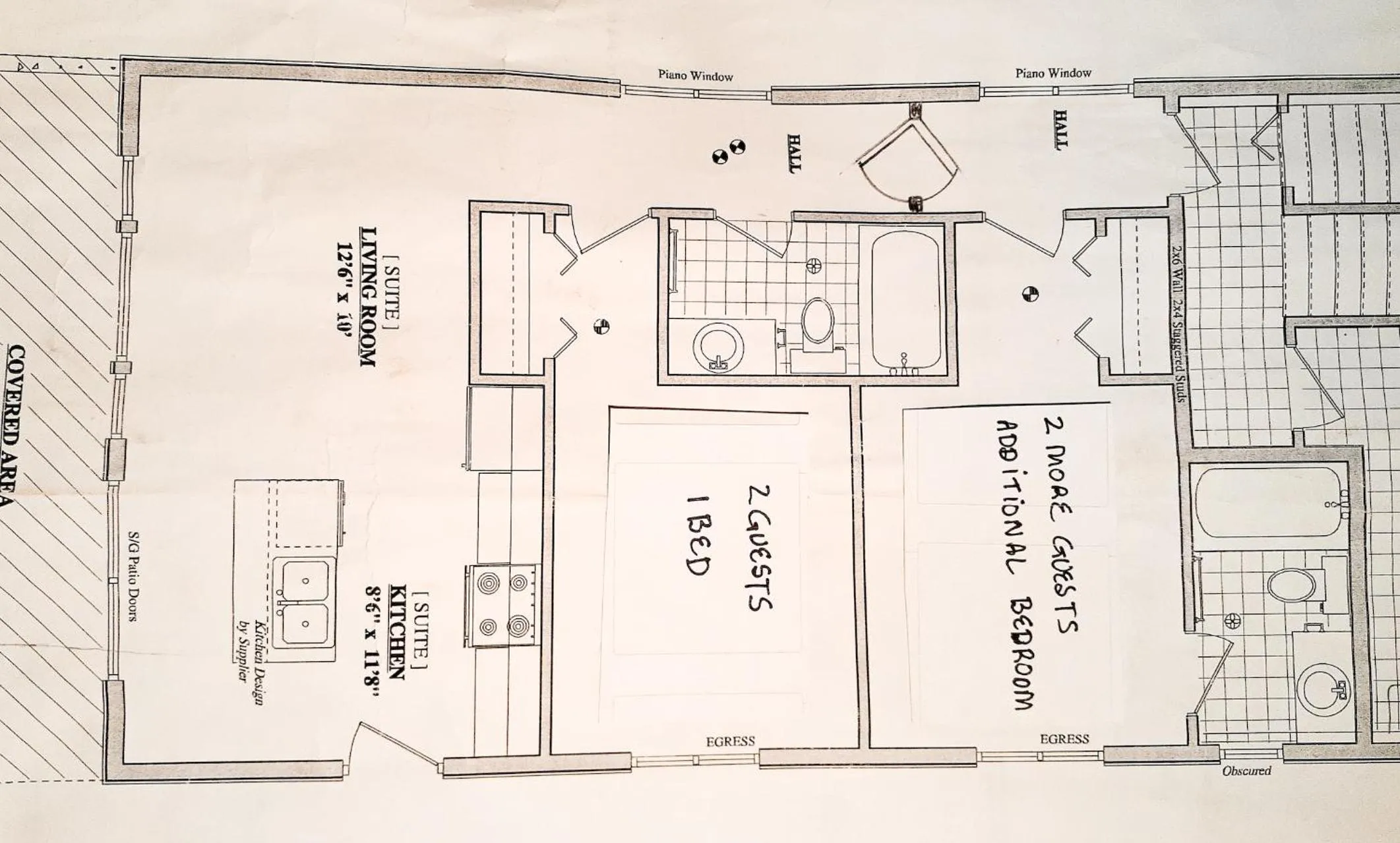 Floor plan in AnnArthur Guest House