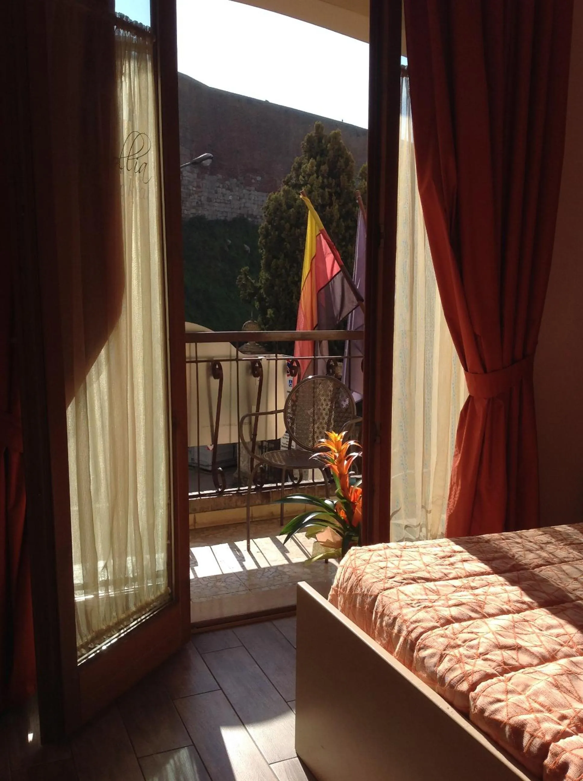 View (from property/room), Bed in Bed & Breakfast Camollia