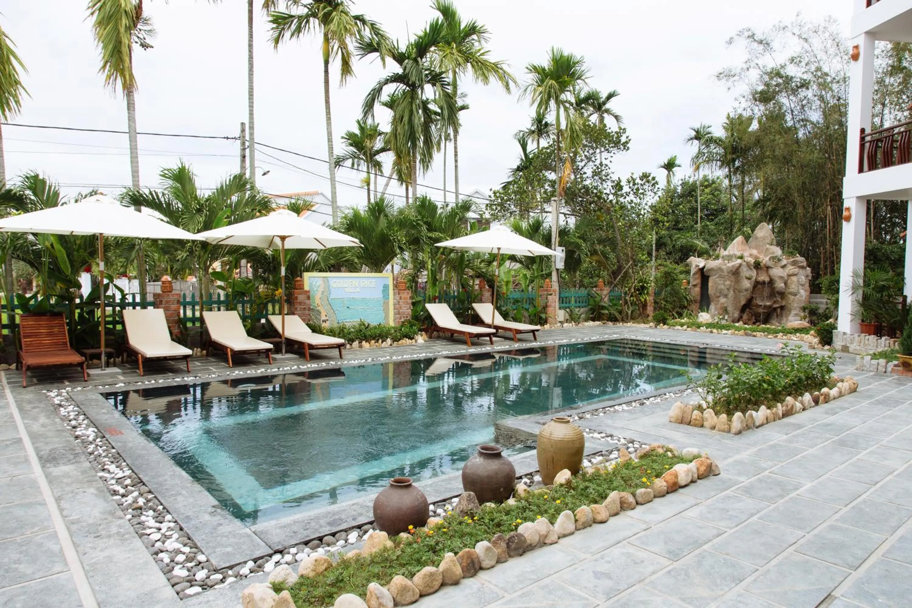 Pool view in Hoi An Golden Rice Villa