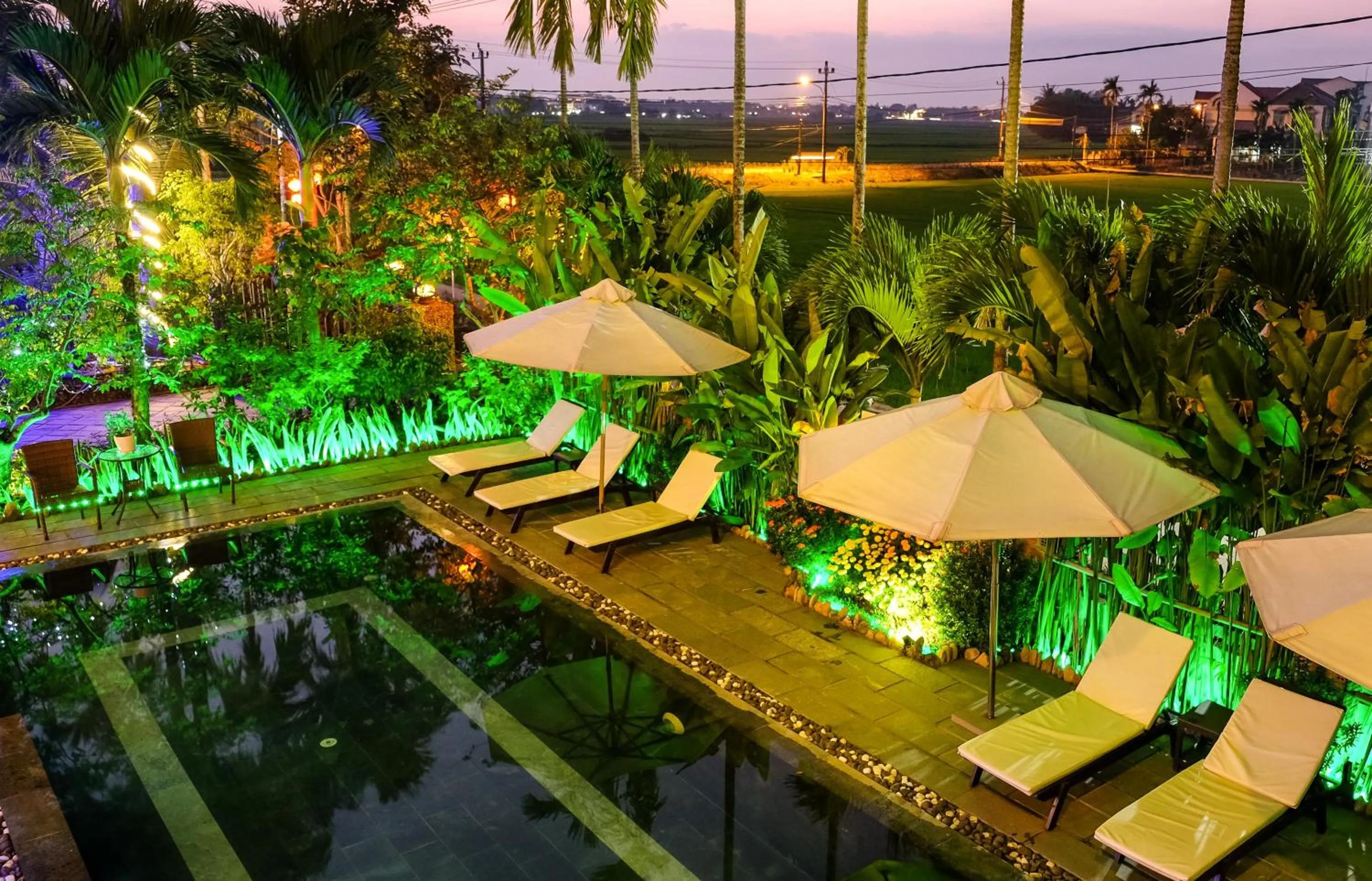 Pool view in Hoi An Golden Rice Villa