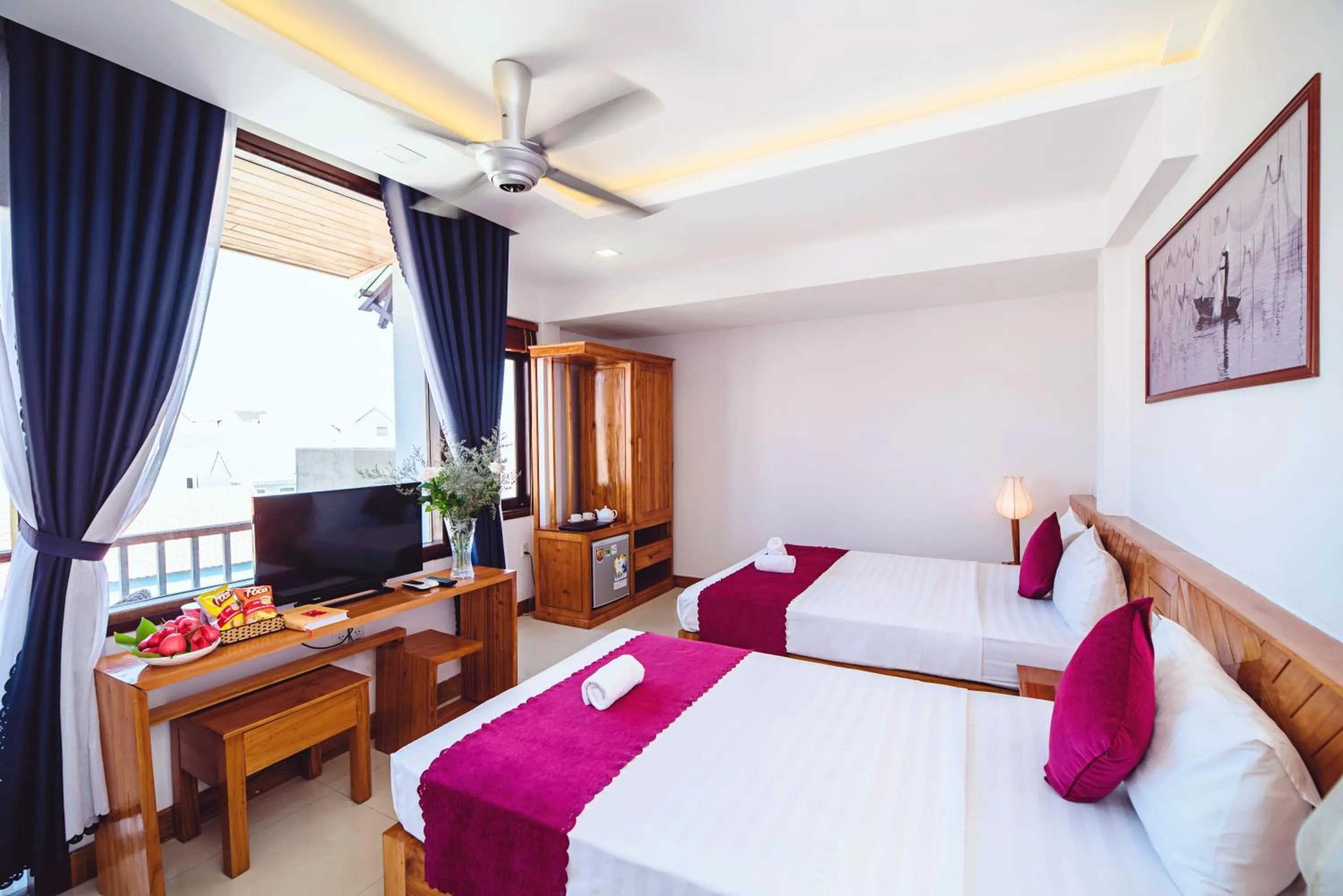 Photo of the whole room, Bed in Riverside Plum Garden Villa