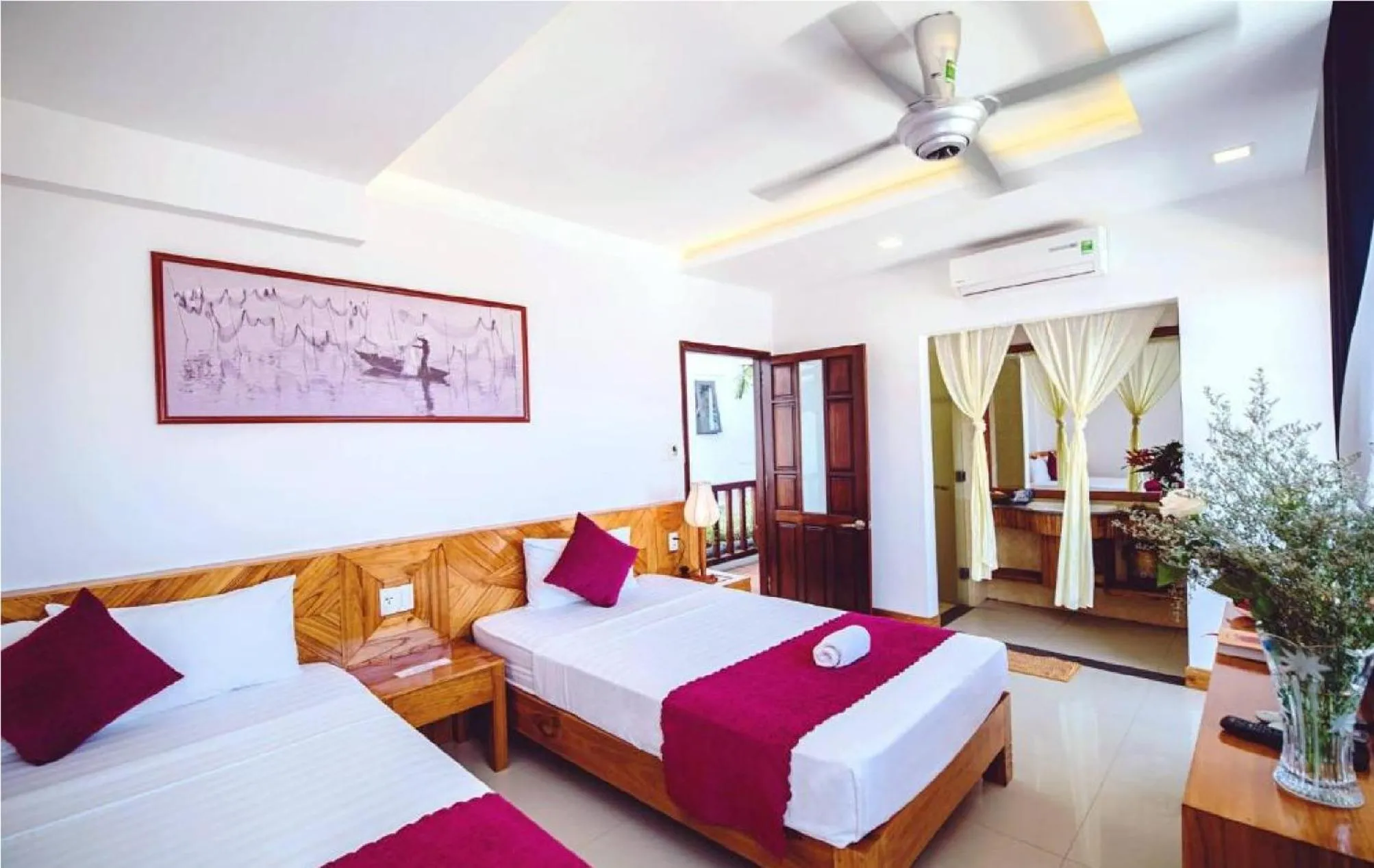 Photo of the whole room, Bed in Riverside Plum Garden Villa