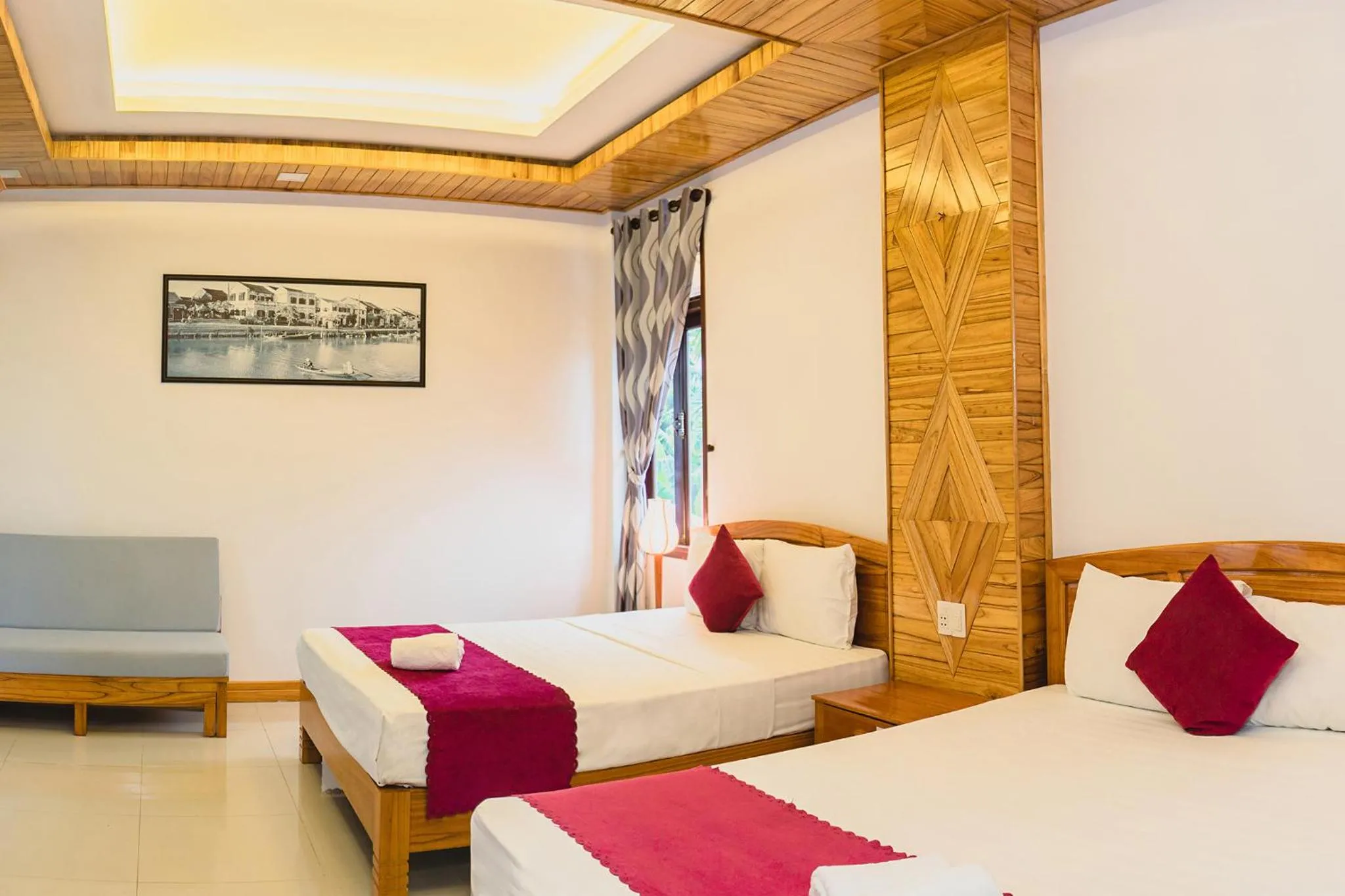 Bedroom, Bed in Riverside Plum Garden Villa