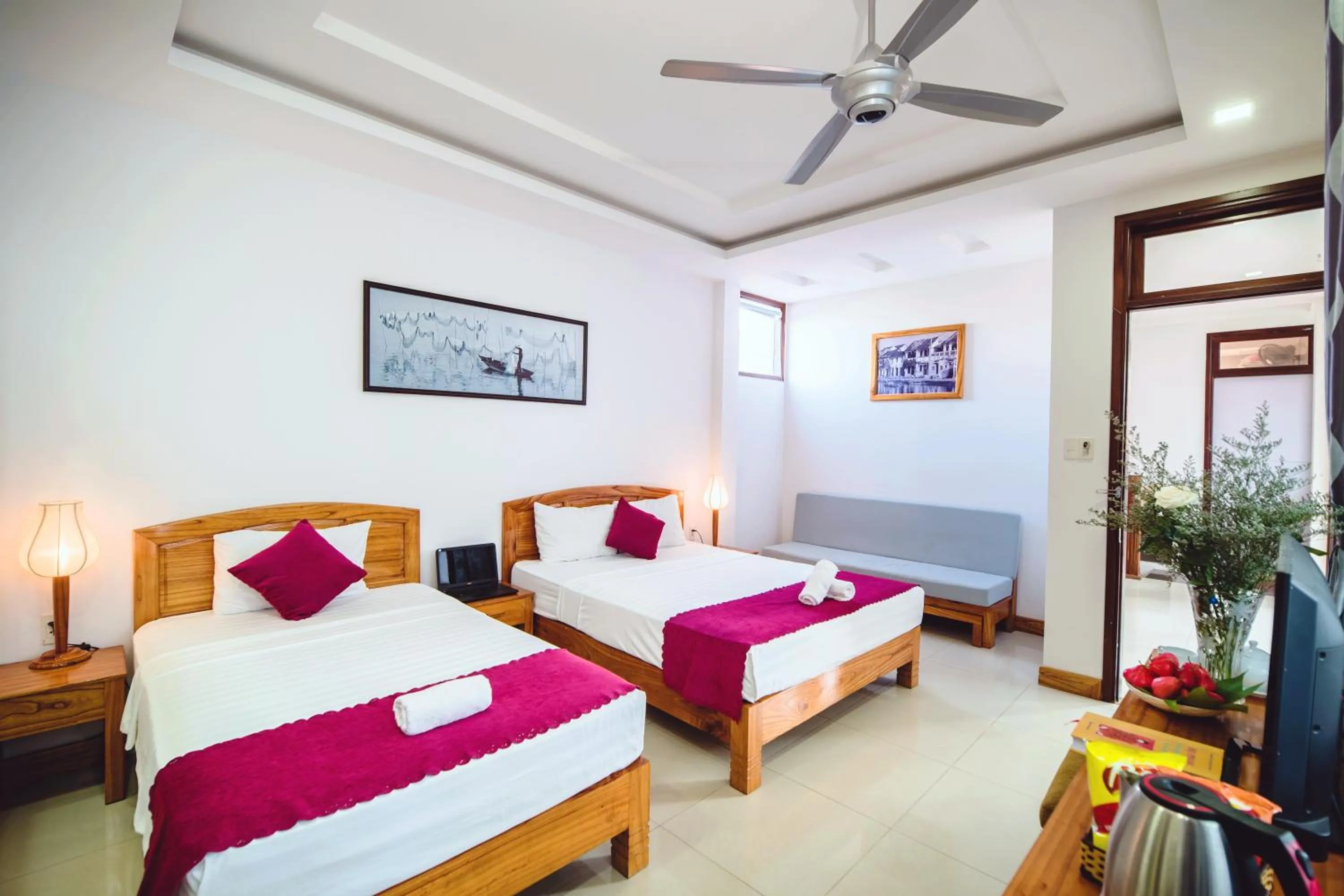 Garden view, Bed in Riverside Plum Garden Villa