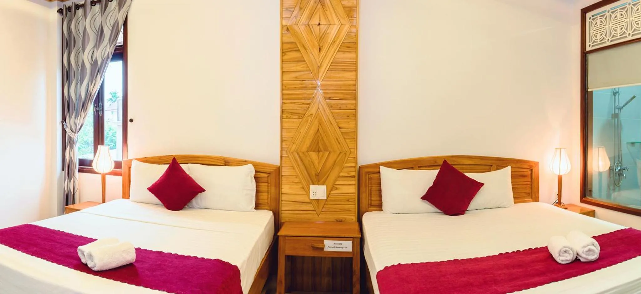 Bedroom, Bed in Riverside Plum Garden Villa