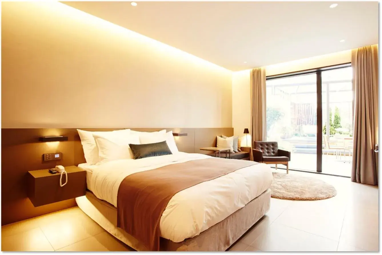 Bed in MD HOTEL Dongtan Bed in MD HOTEL Dongtan