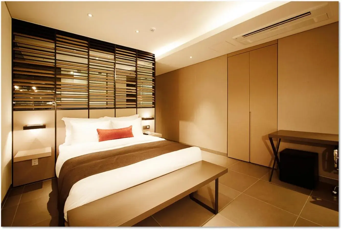 Bed in MD HOTEL Dongtan Bed in MD HOTEL Dongtan