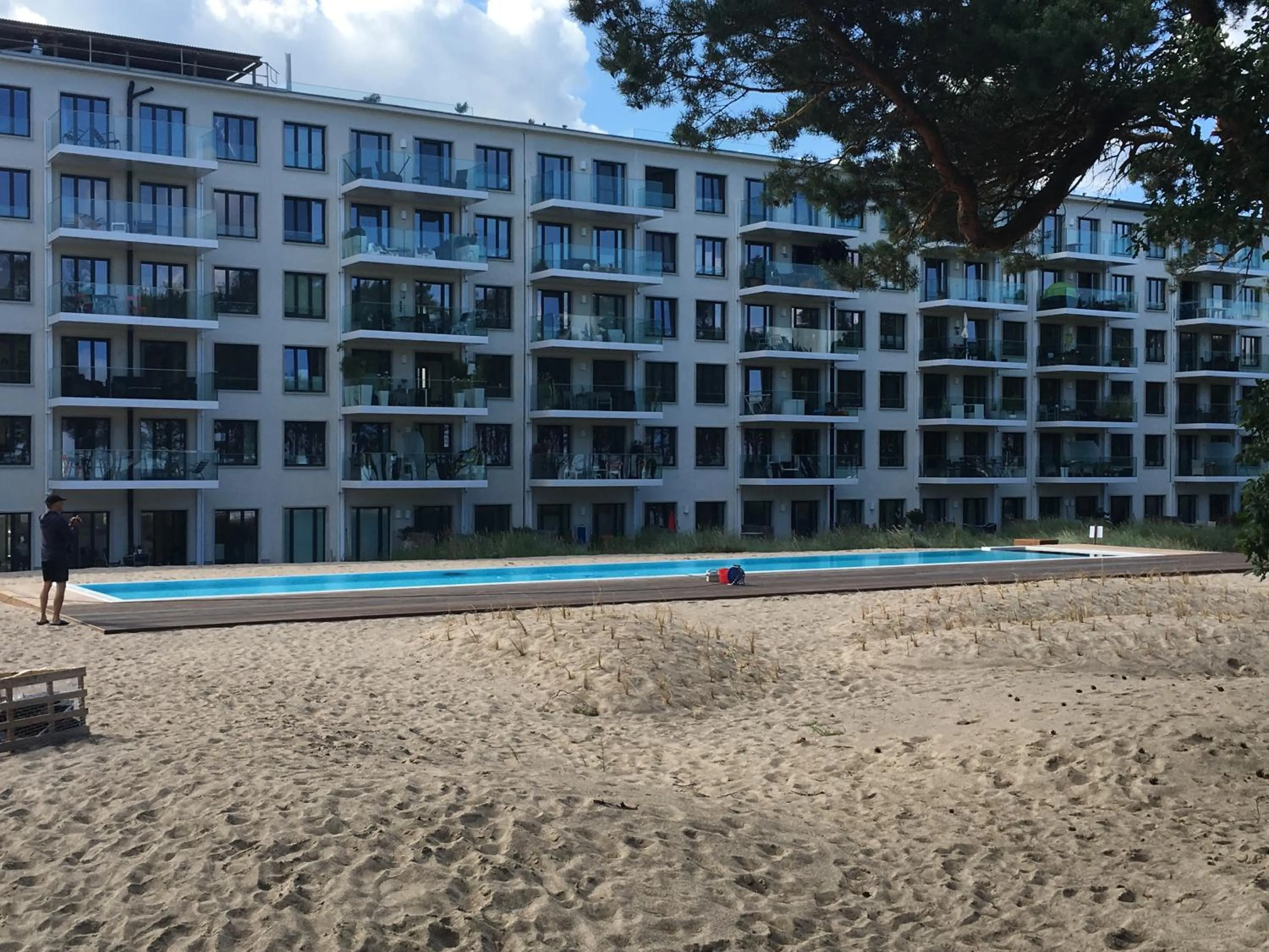 Swimming pool in Prora Solitaire Apartment mit Meerblick Block 2