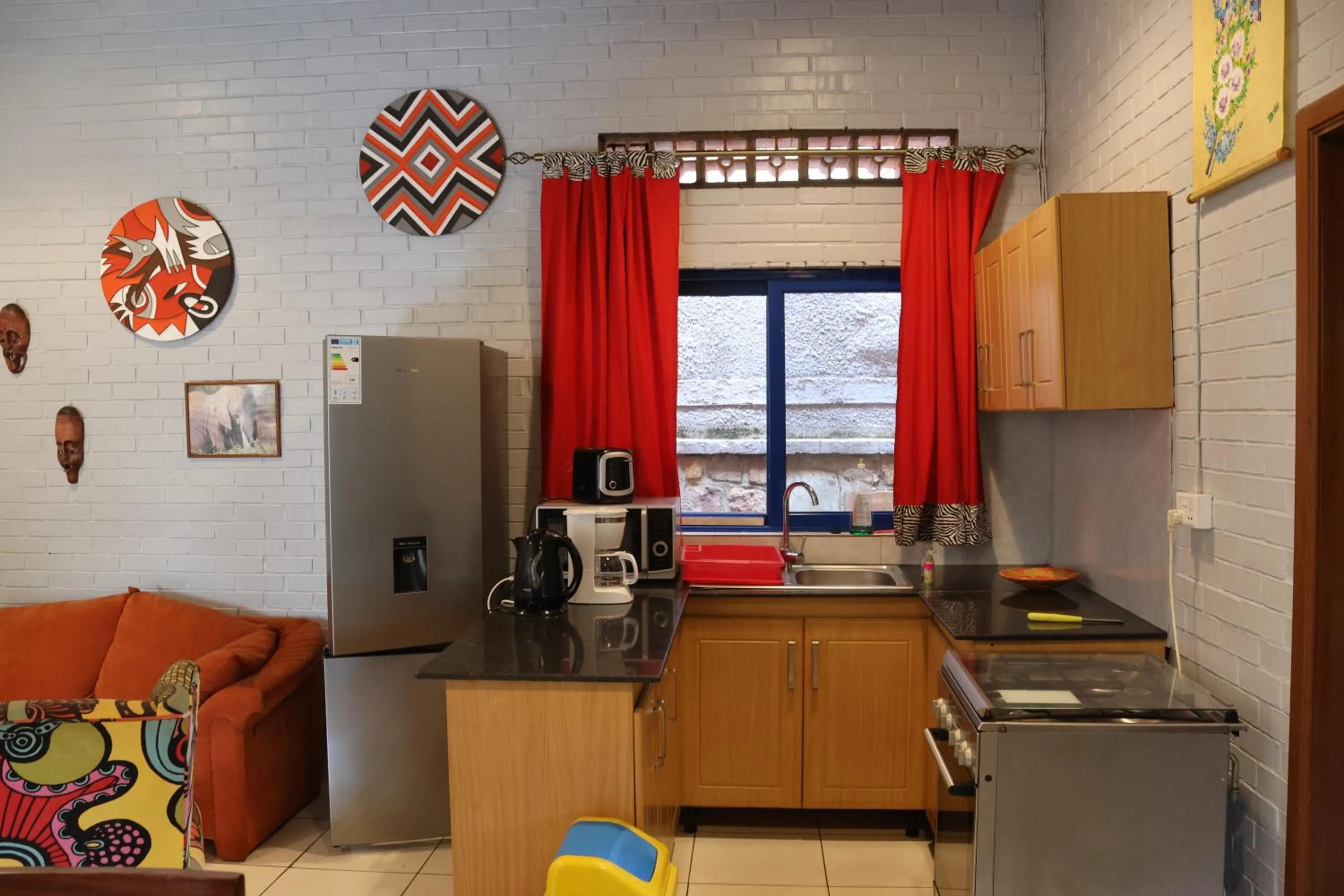 Kitchen or kitchenette in Umusambi B&B