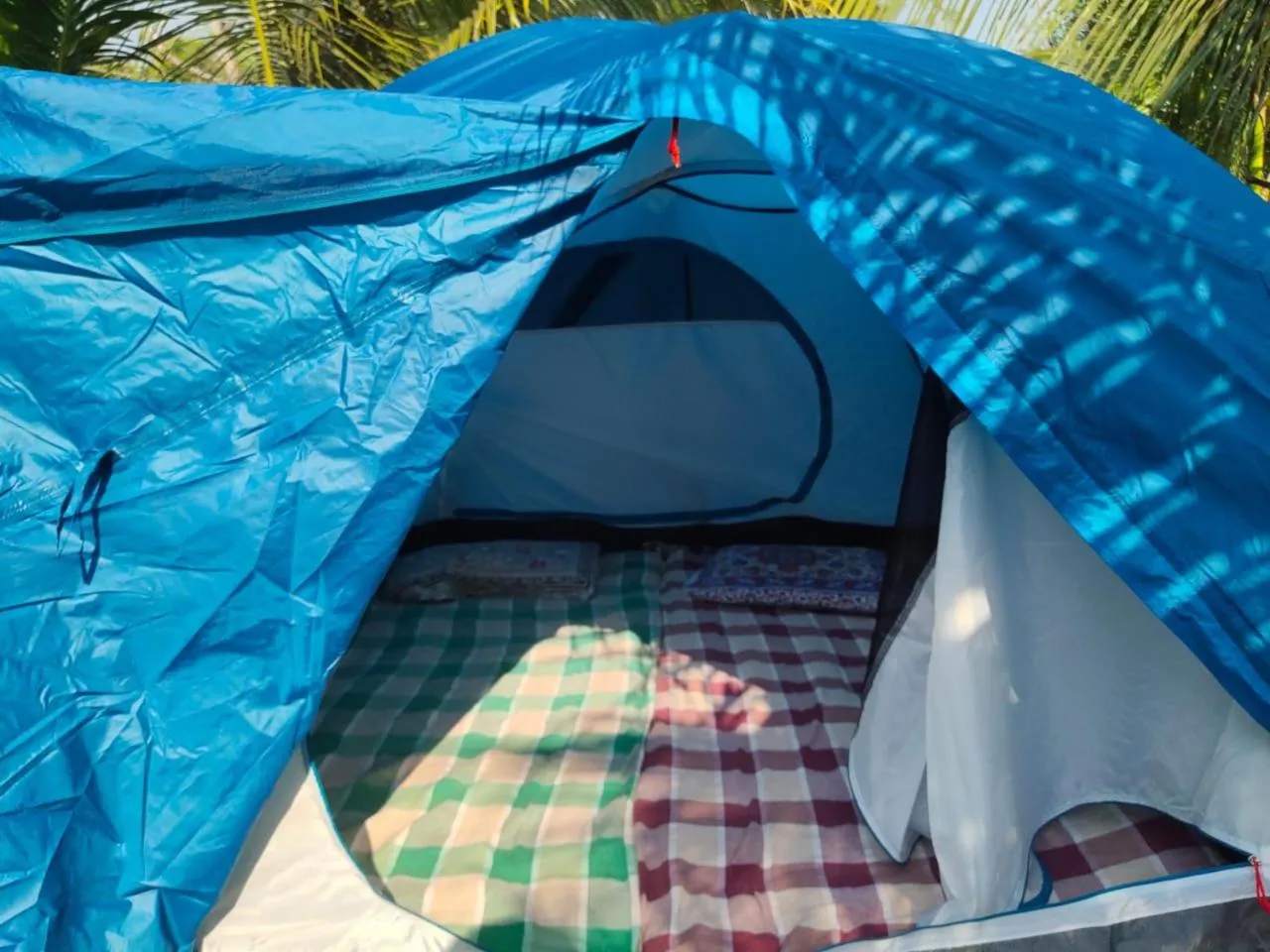 Bed in Whistling Waves Beach Resort