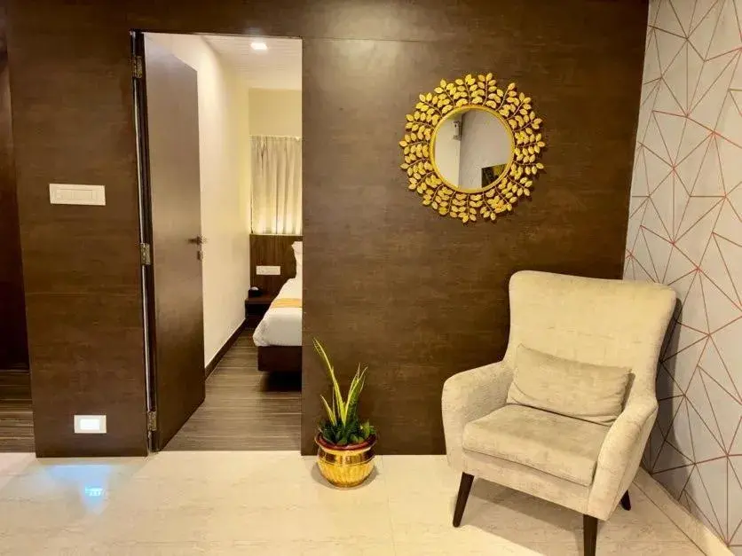 Bed in Hotel Sai Residency Bed in Hotel Sai Residency