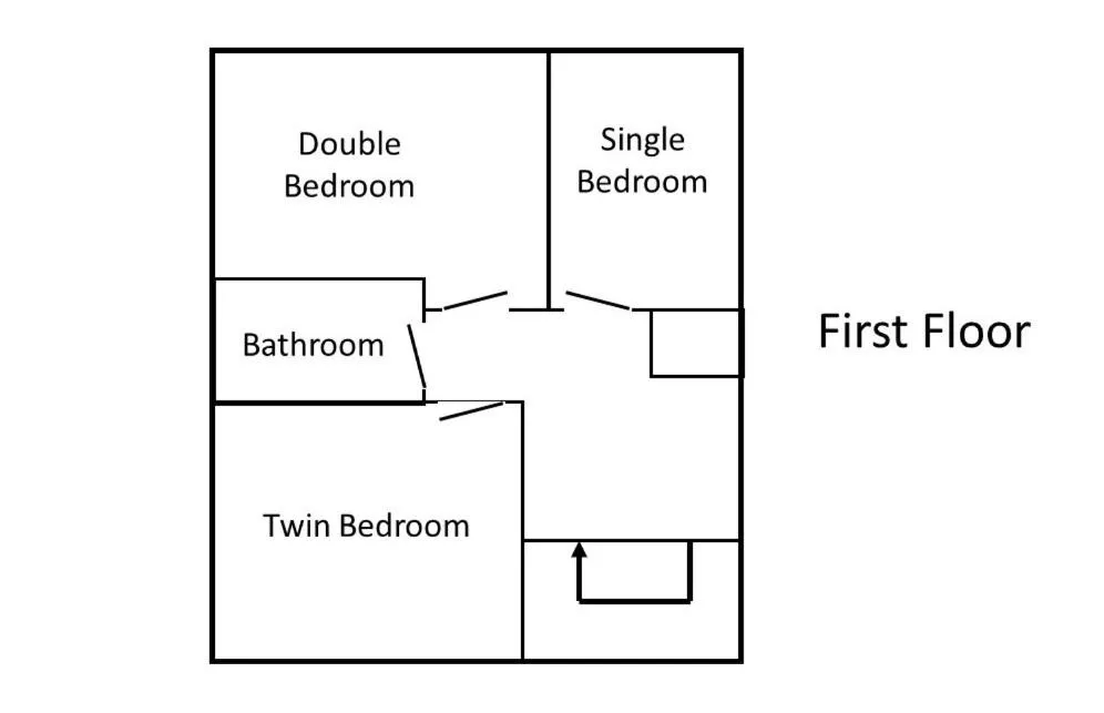 Floor plan in Carrick House