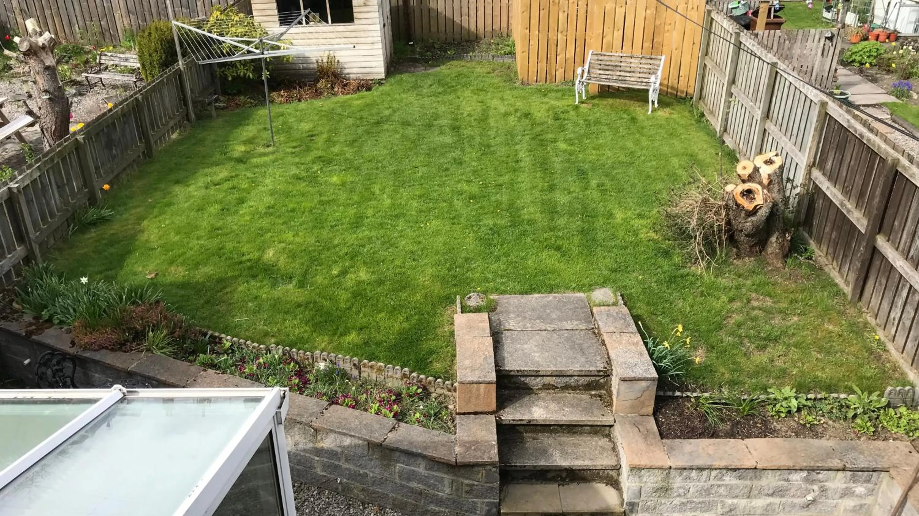 Garden view in Carrick House