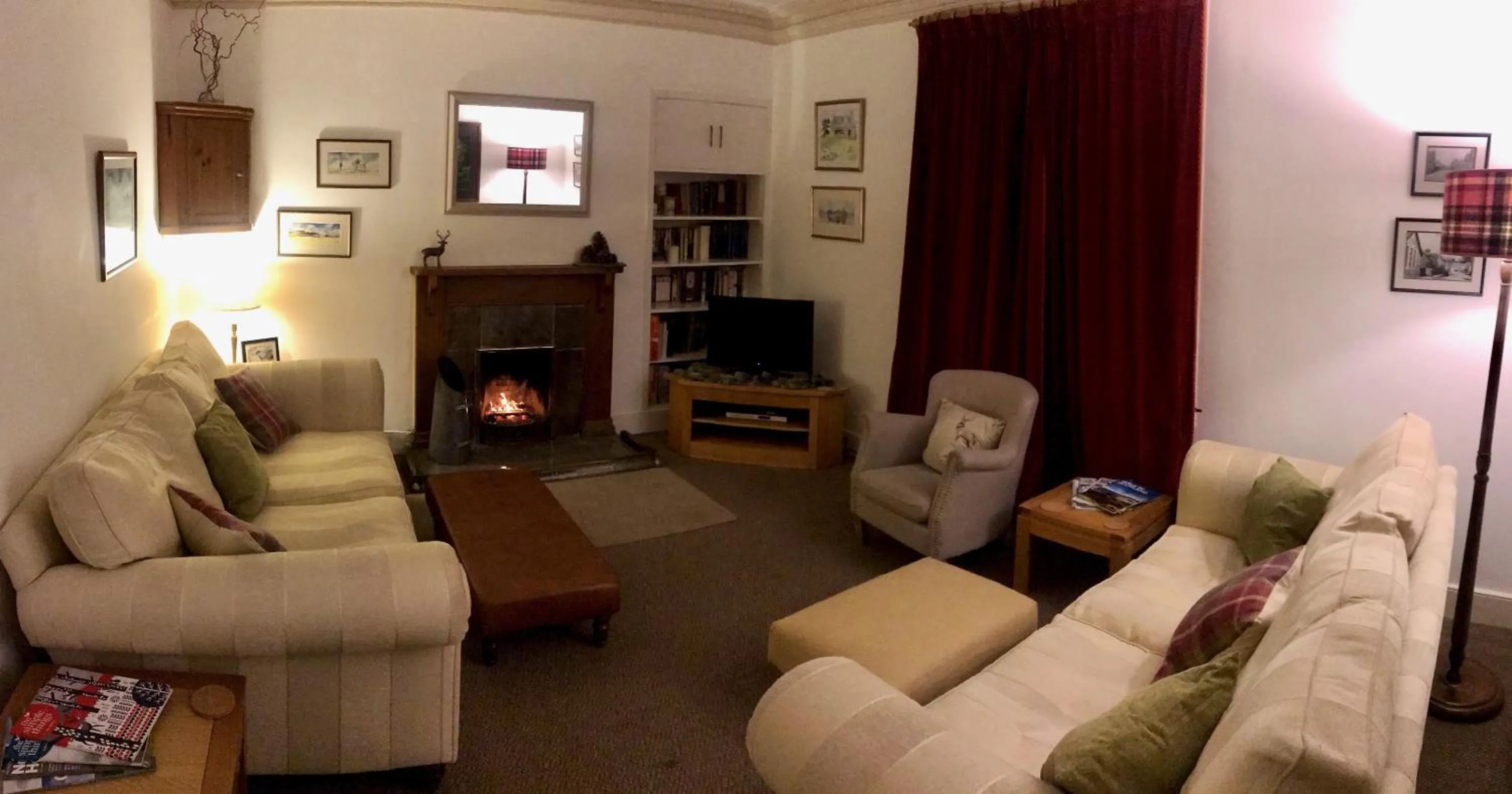 Living room in Carrick House
