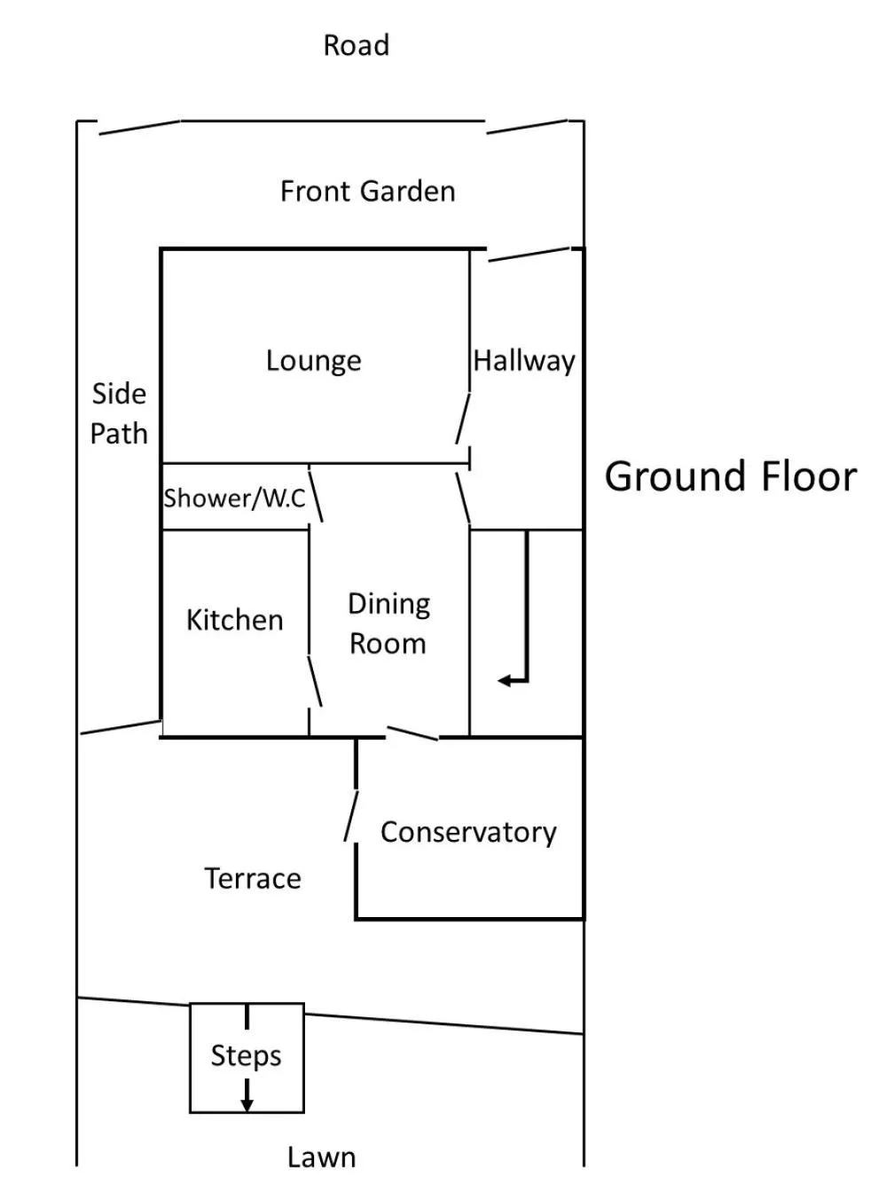 Floor plan in Carrick House