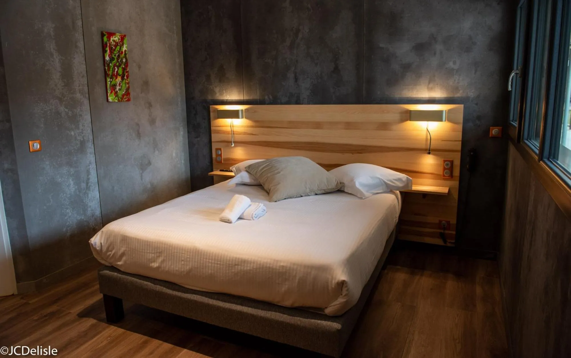 Bed in Logis - Hotel & Restaurant La Corne d 'Abondance