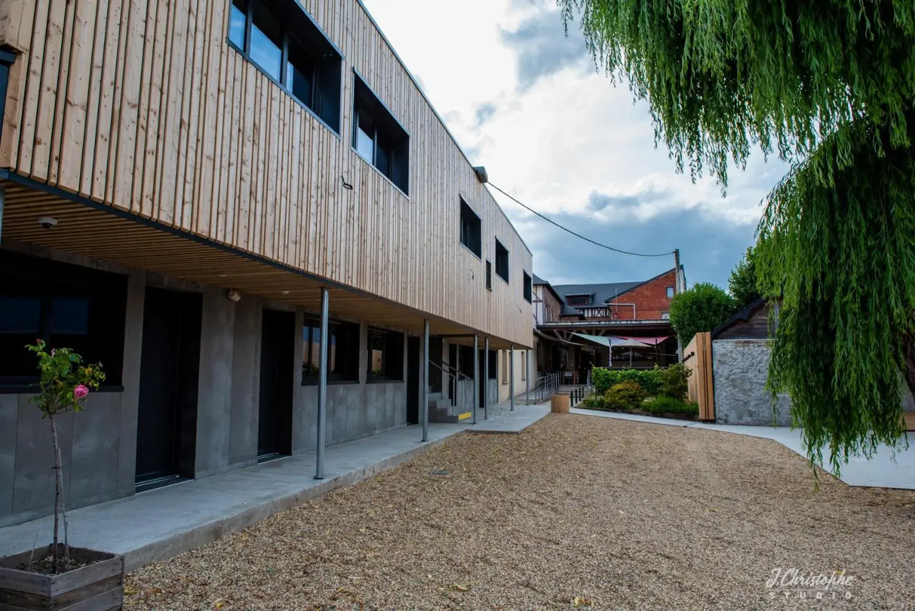 Property building in Logis - Hotel & Restaurant La Corne d 'Abondance Property building in Logis - Hotel & Restaurant La Corne d 'Abondance