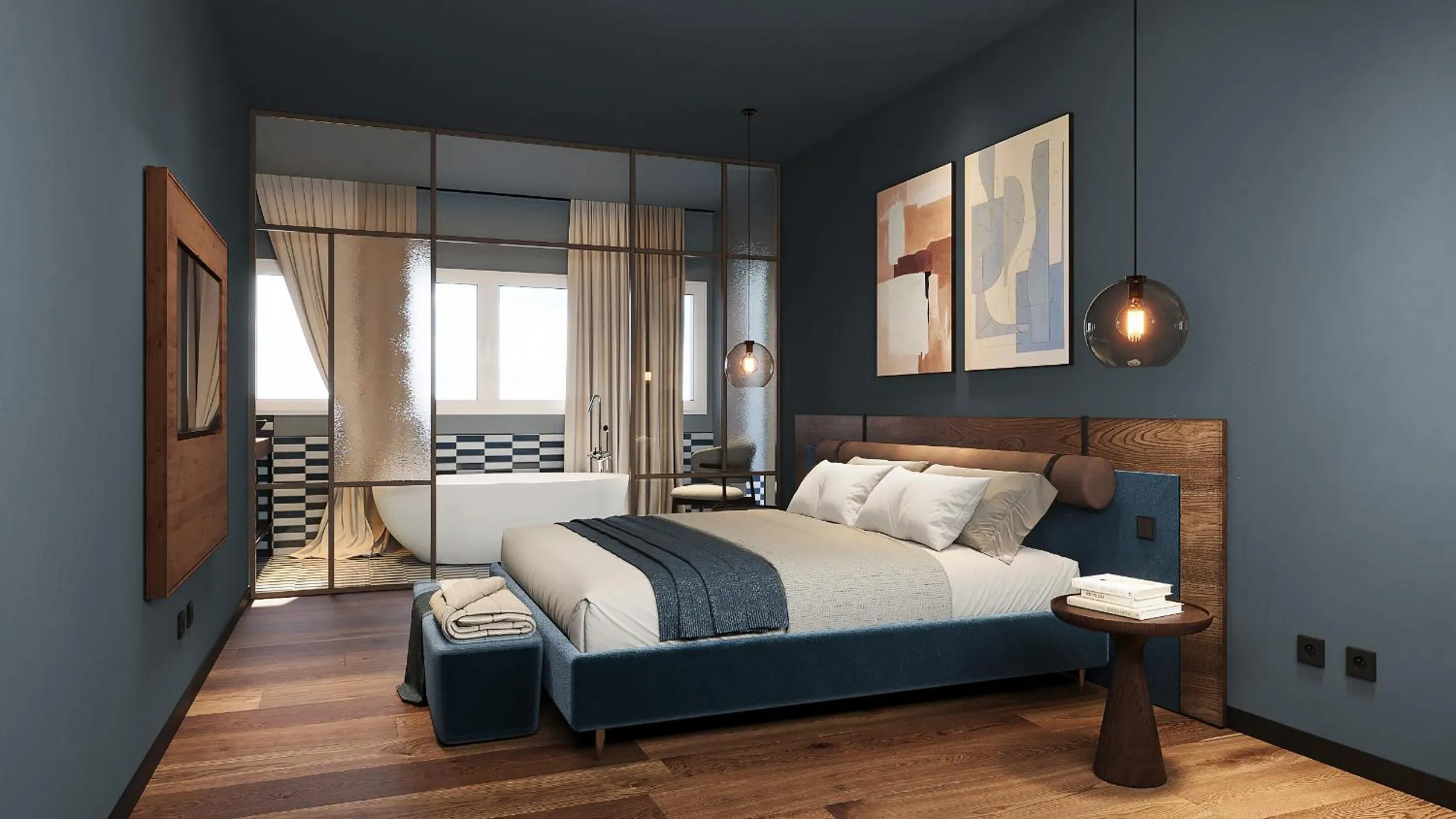 Bedroom, Bed in Boutique Hotel Villa Alberta