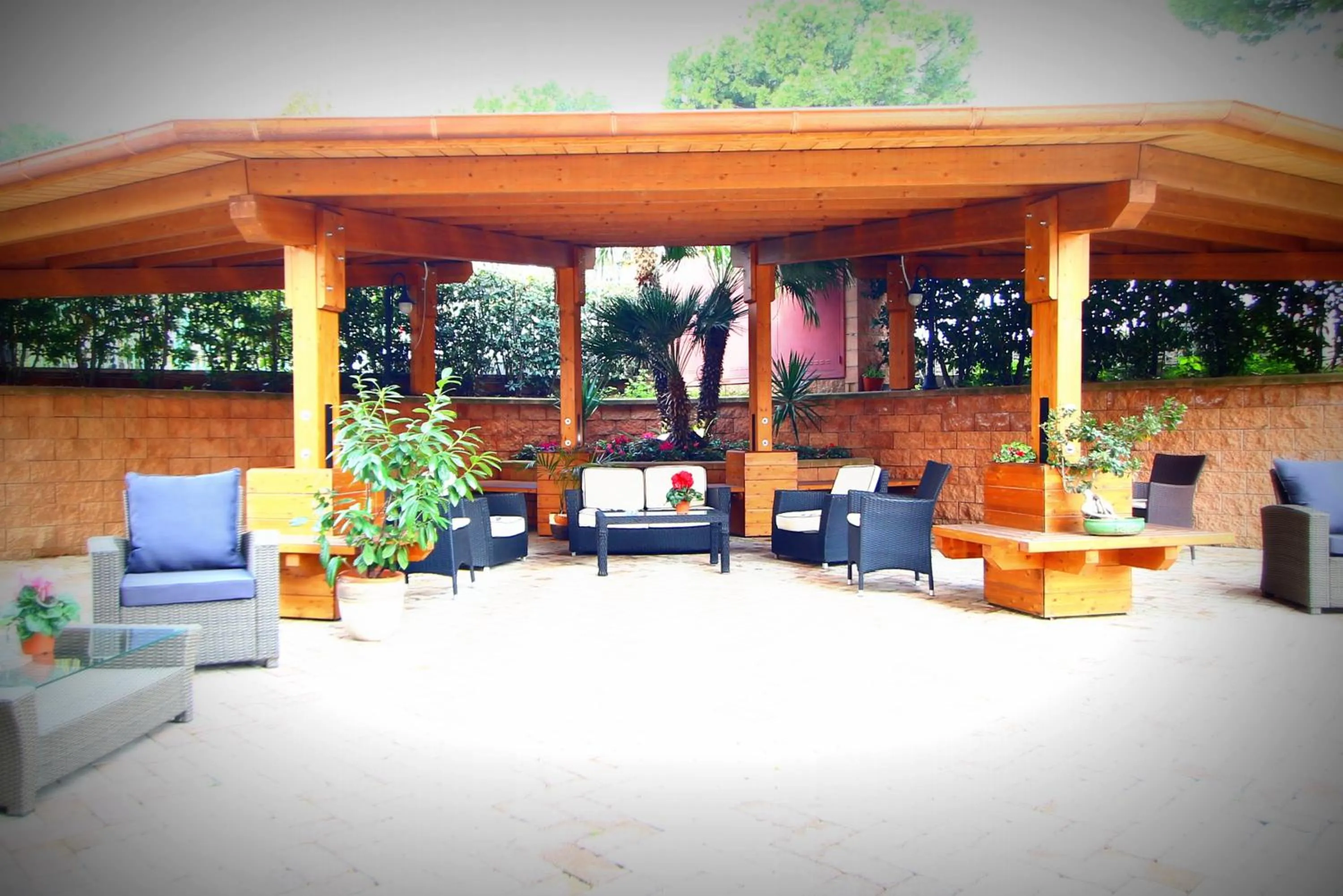 Patio in Hotel Bright