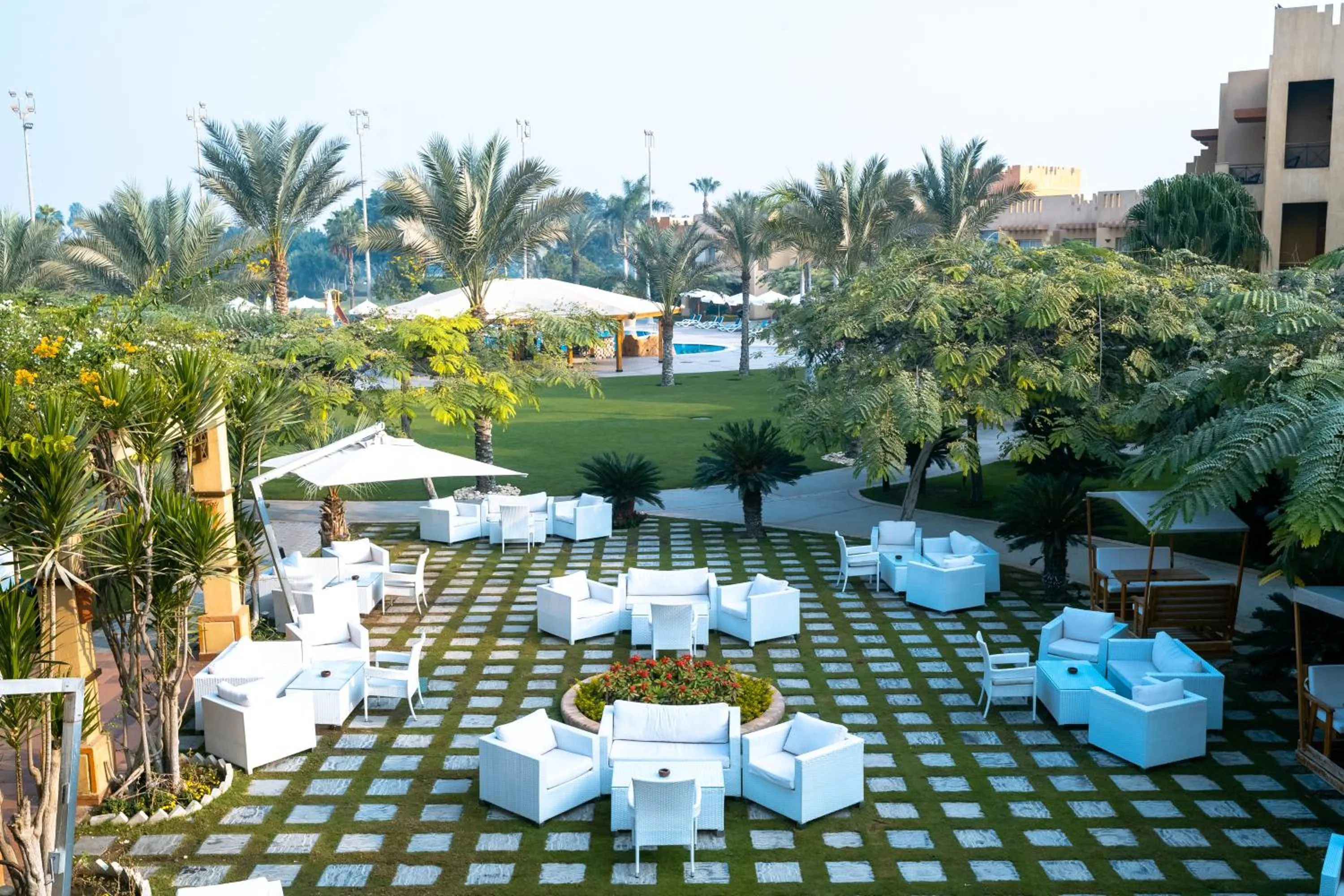 Property building in Swiss Inn Pyramids Golf Resort