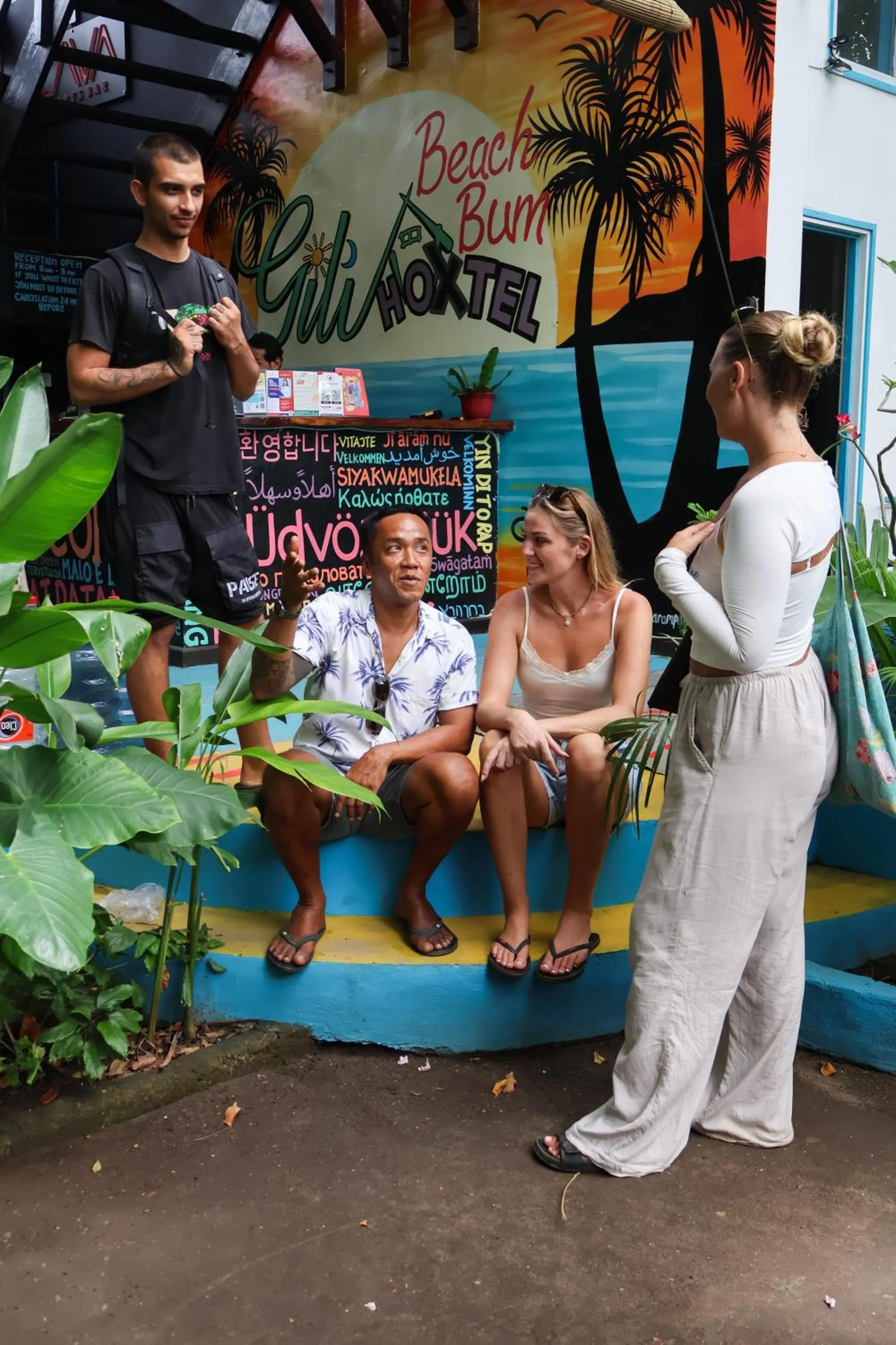 Property building in Gili Beach Bum Hostel