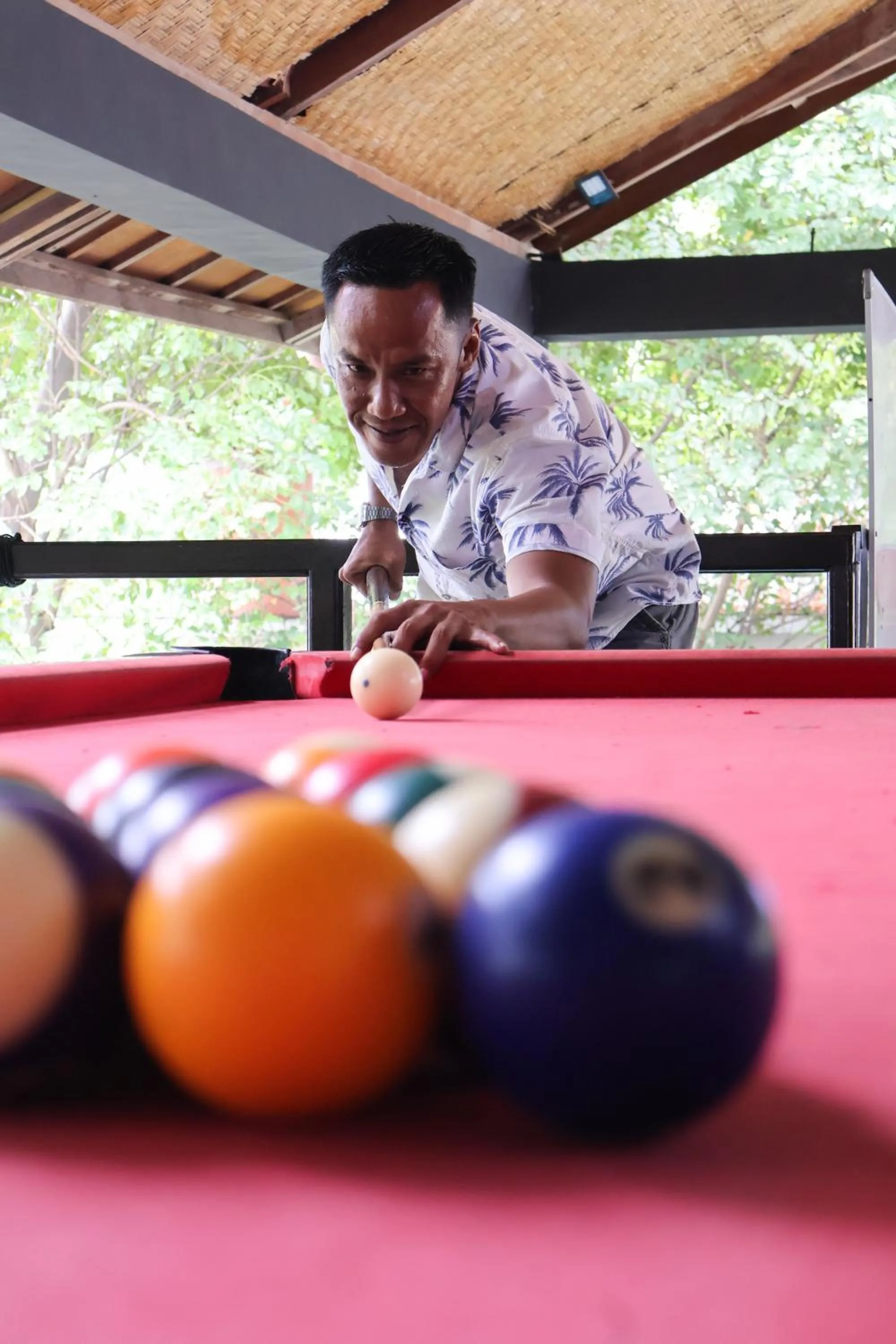 People in Gili Beach Bum Hostel