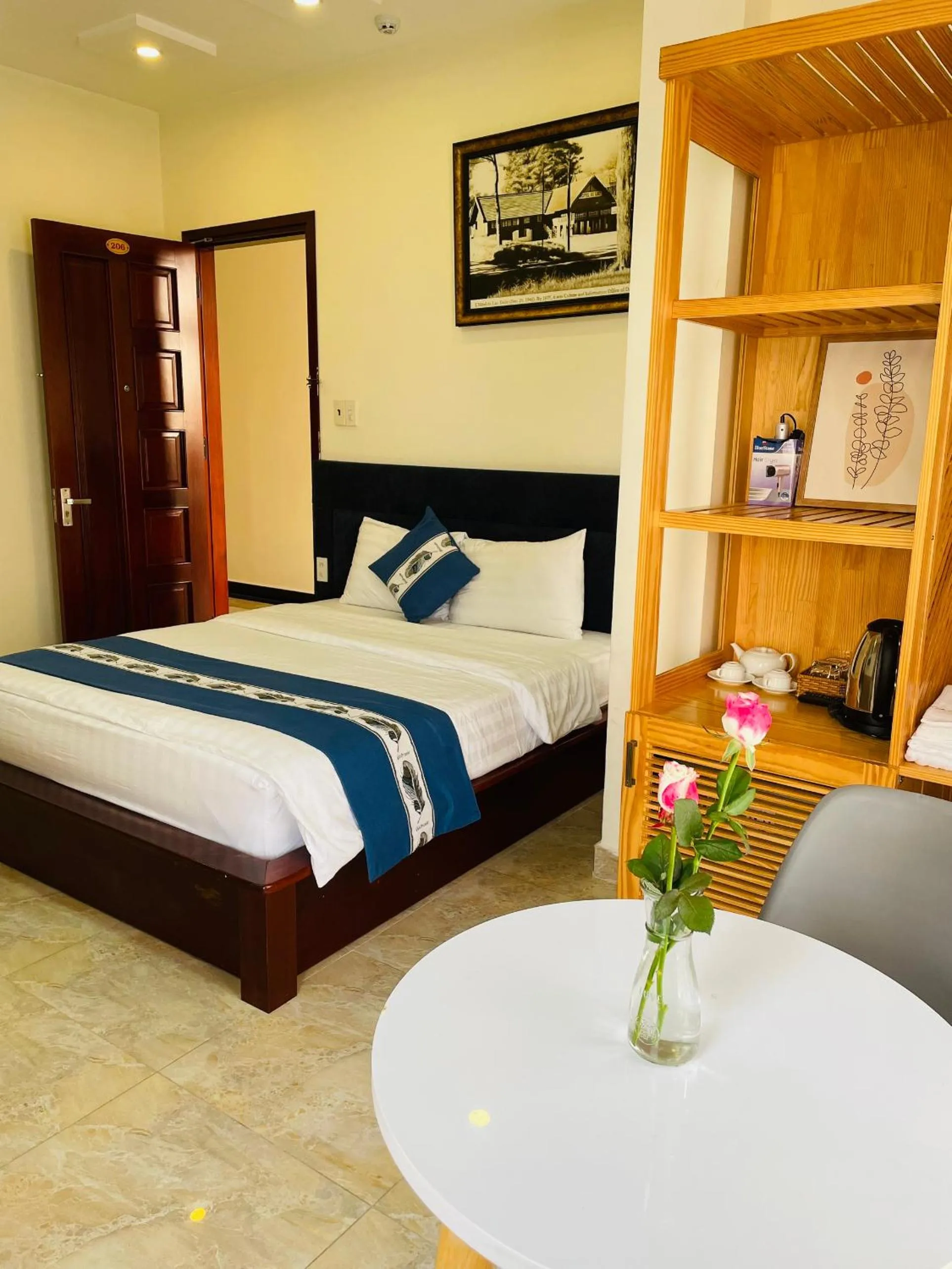 Bed in Hoang Quan Hotel