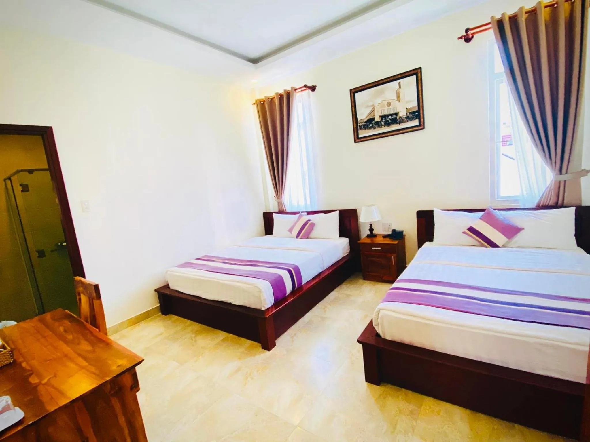 Photo of the whole room, Bed in Hoang Quan Hotel