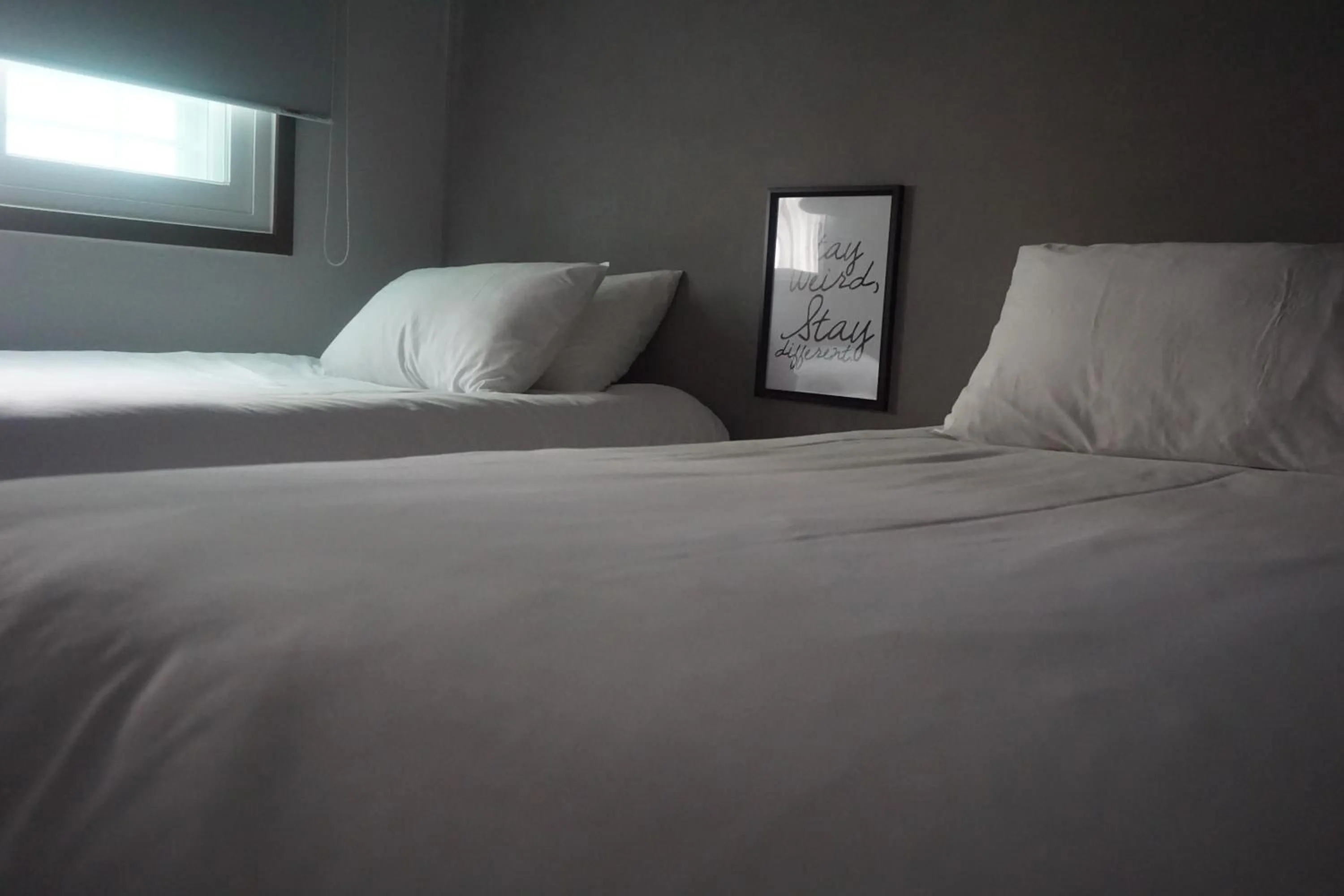 Decorative detail, Bed in Grim Garden Guesthouse