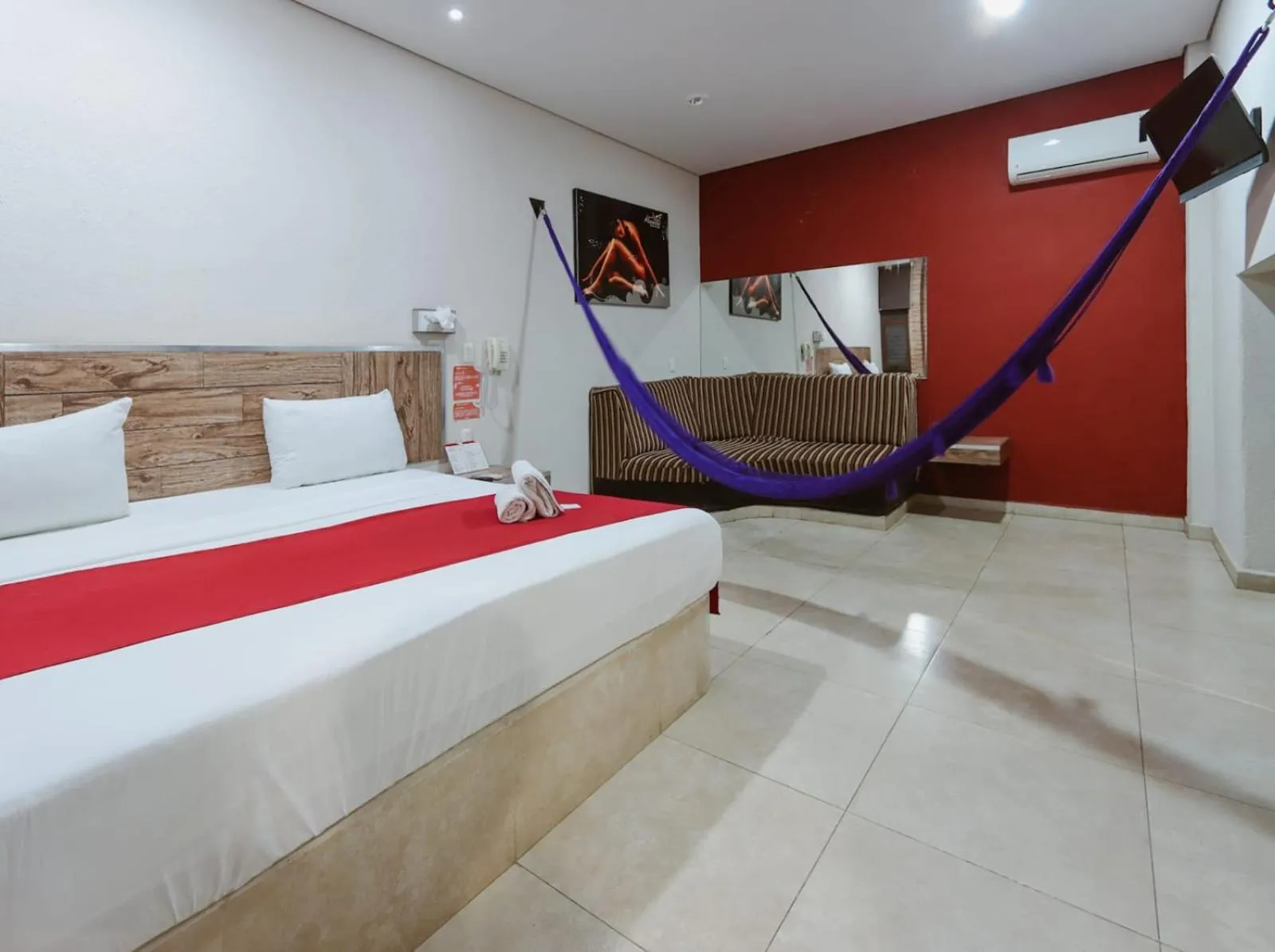 Bed in Auto Hotel Las Maravillas