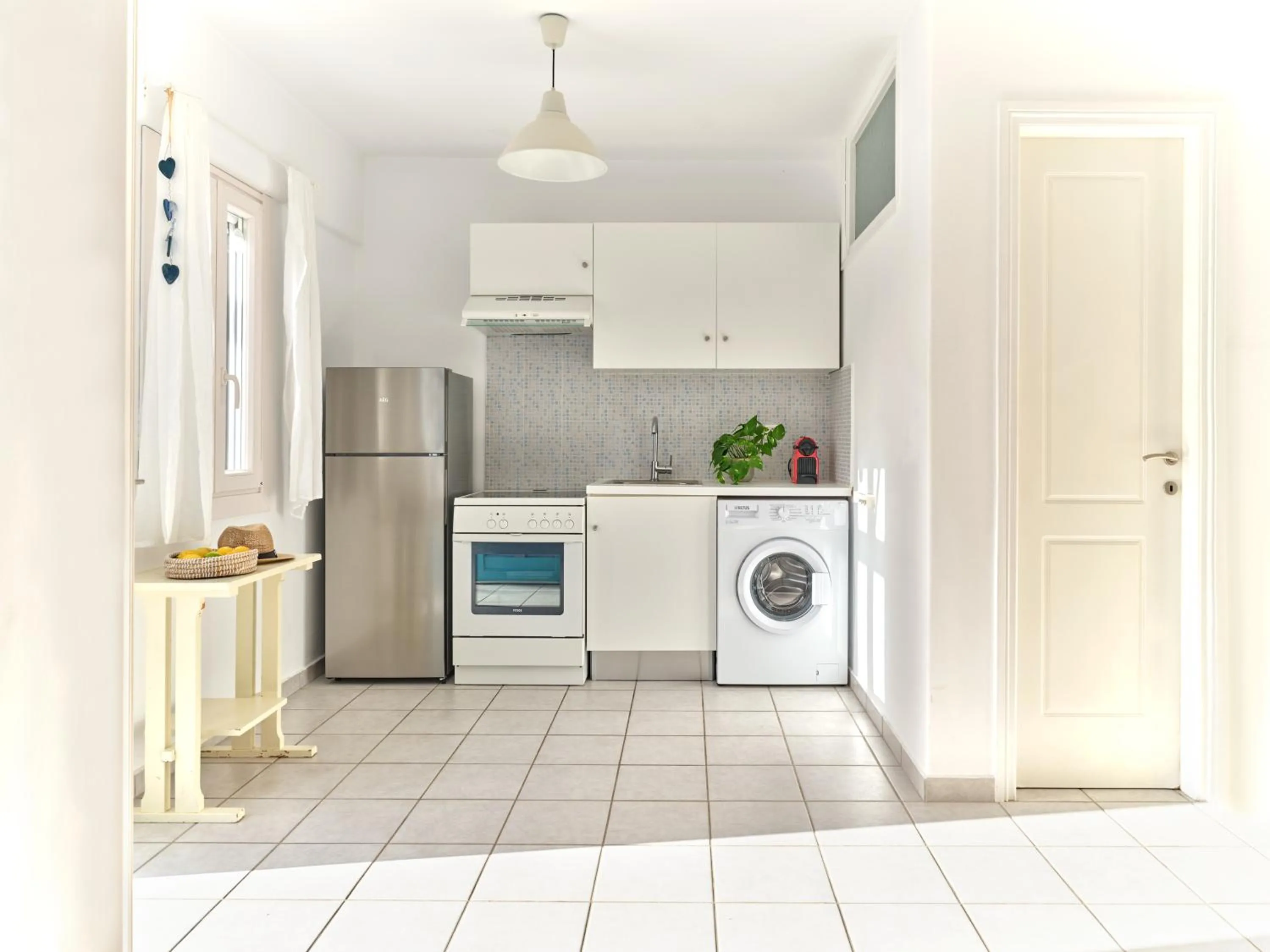 kitchen in Cleopatra Seaside Homes, Logaras, Paros