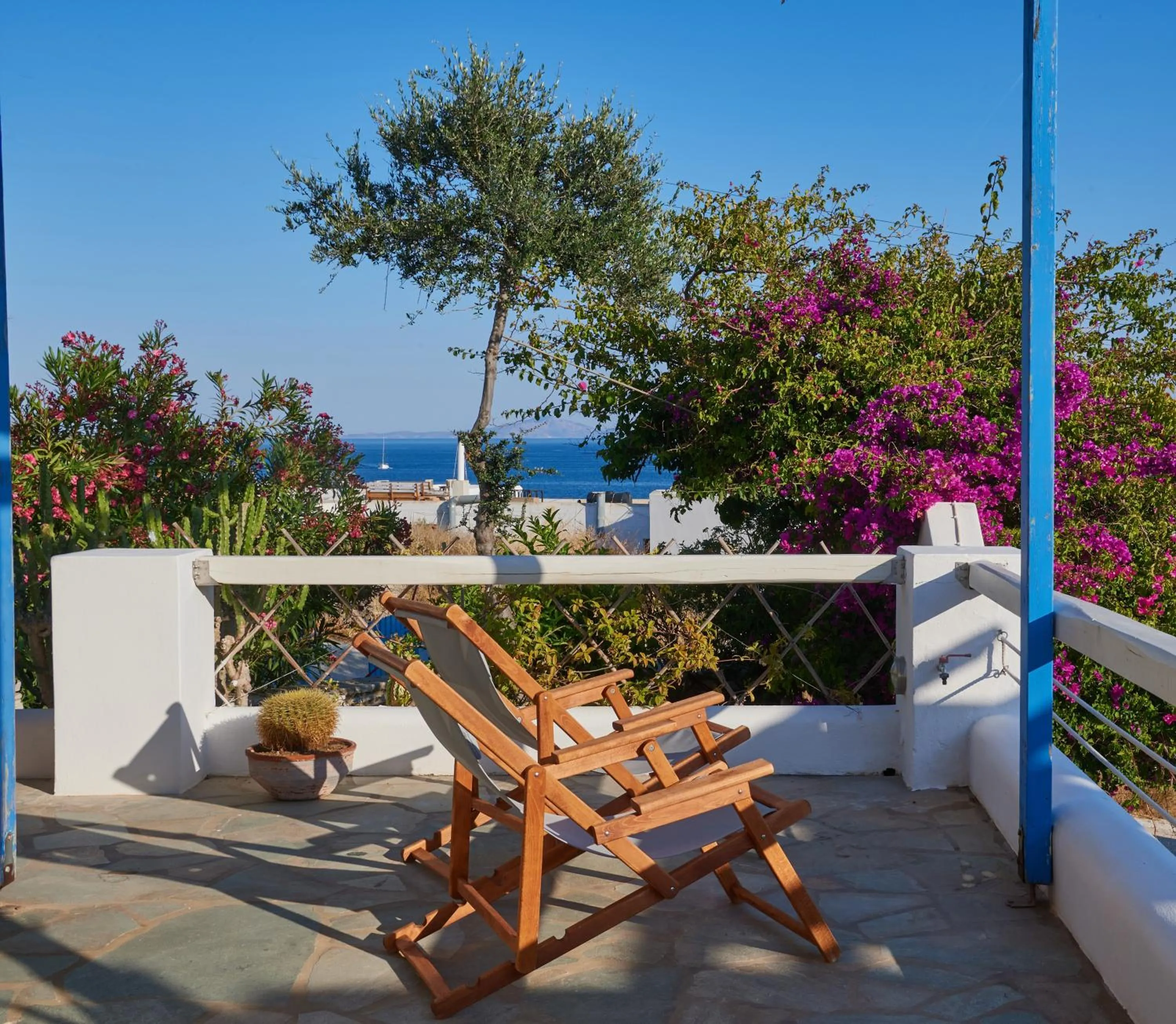 Balcony/Terrace in Cleopatra Seaside Homes, Logaras, Paros
