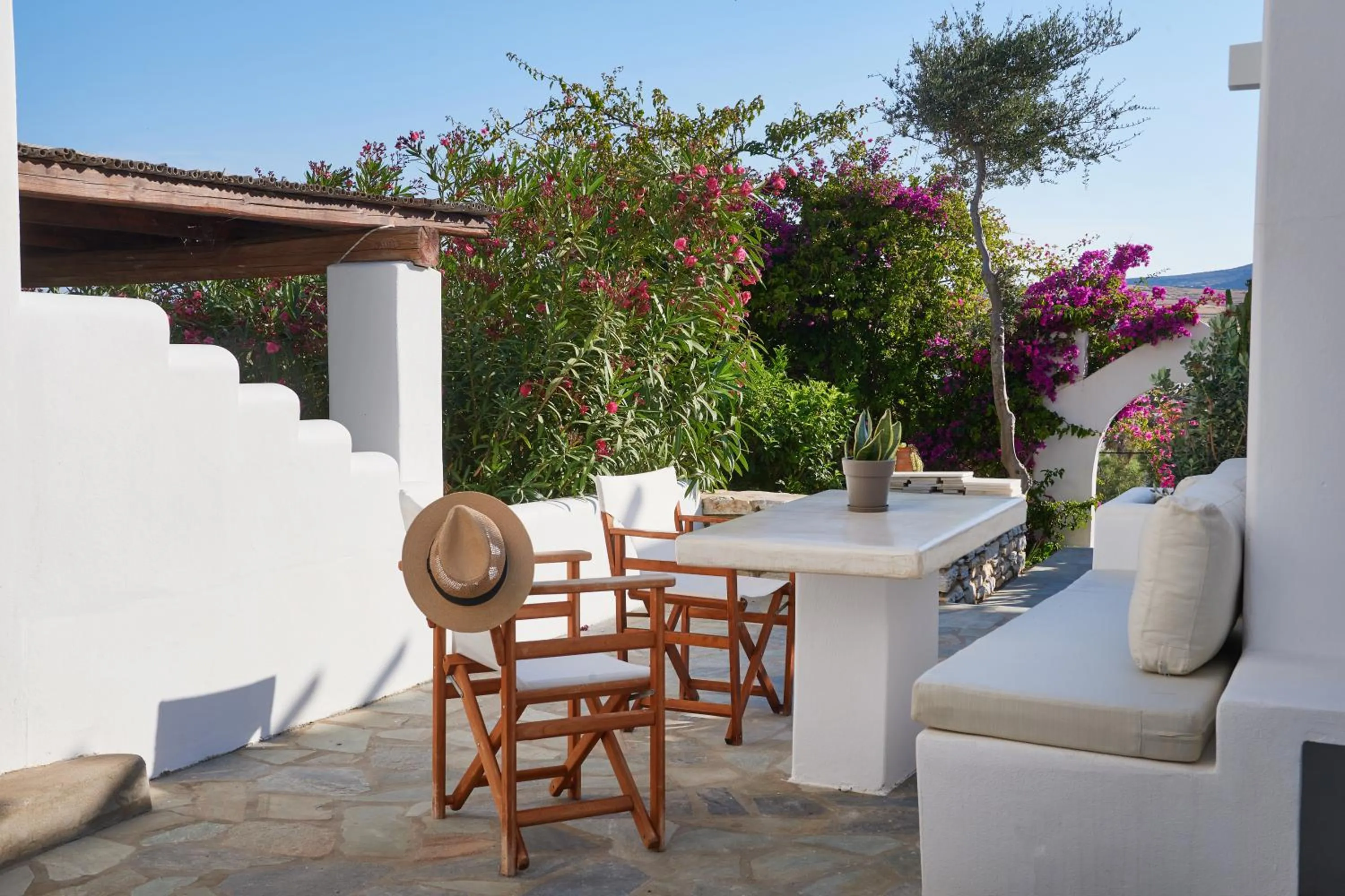 Balcony/Terrace in Cleopatra Seaside Homes, Logaras, Paros