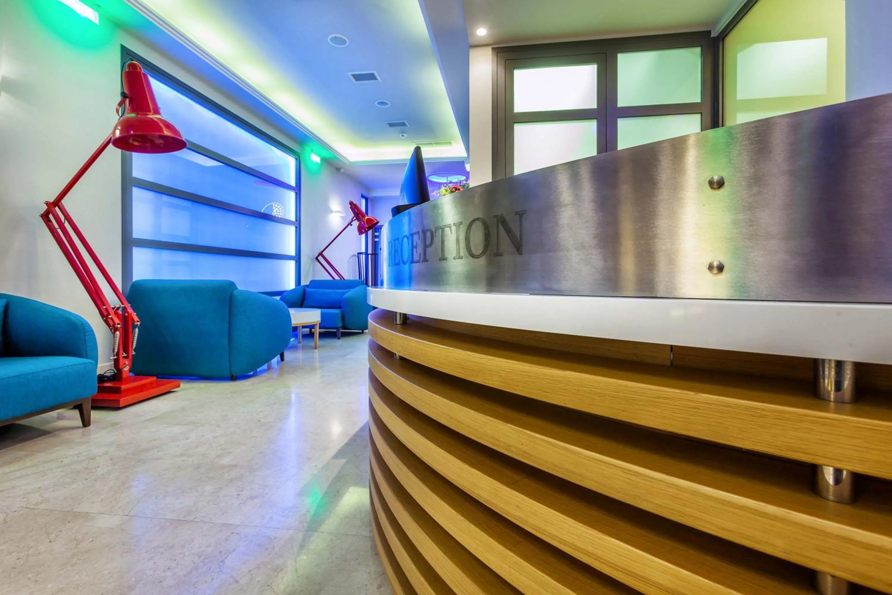 Lobby or reception in Porto Marine Hotel