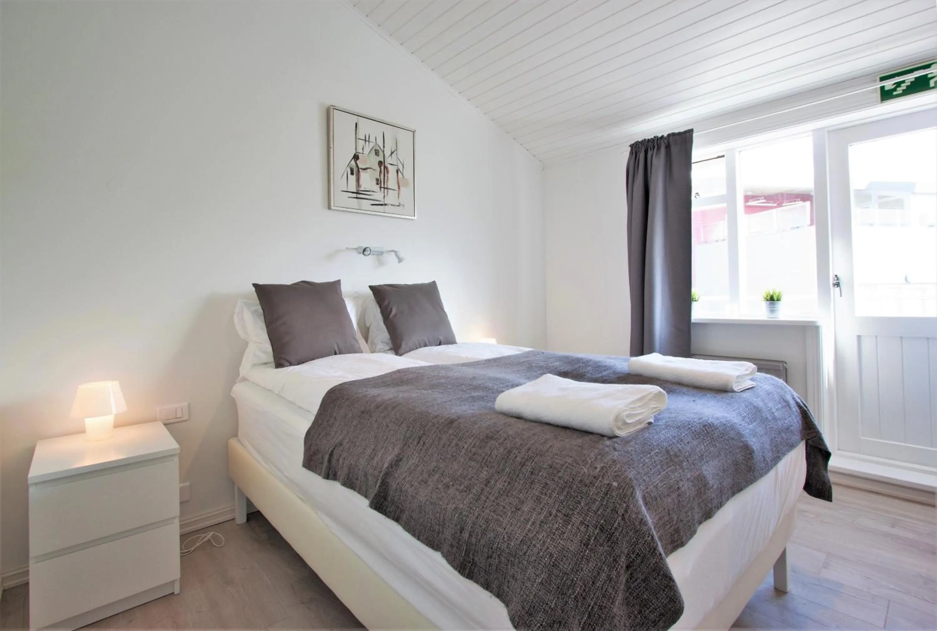 Bedroom, Bed in Odinn Reykjavik Odinsgata Apartments