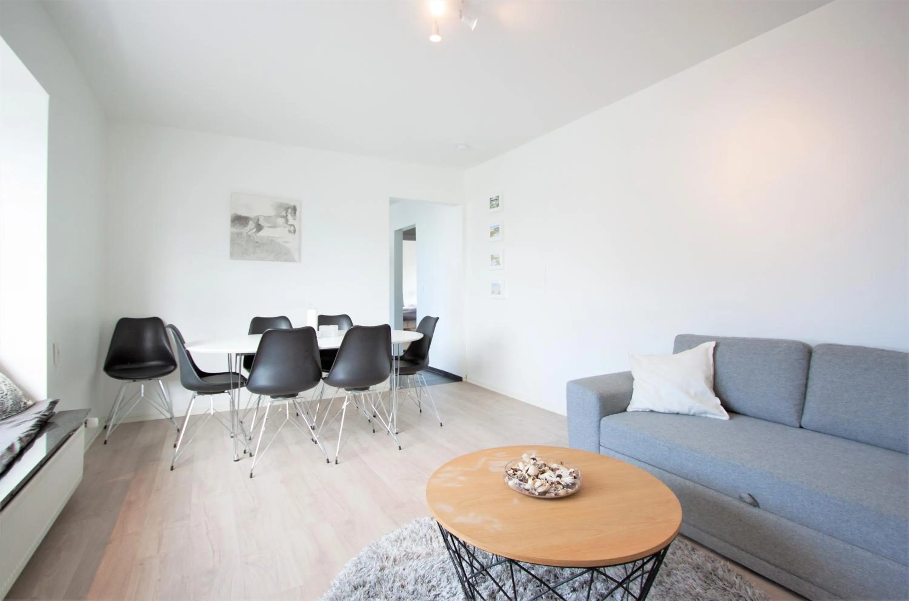 Seating area in Odinn Reykjavik Odinsgata Apartments