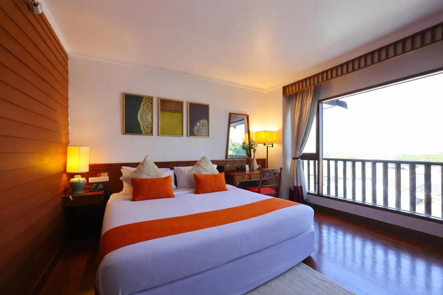 Bed in Wienglakor Hotel Lampang