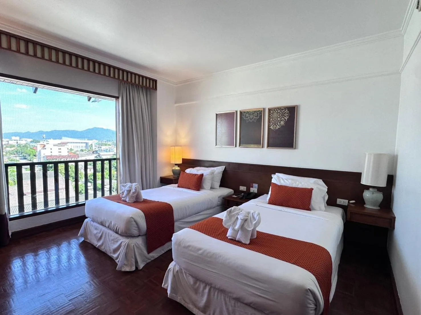 Bed in Wienglakor Hotel Lampang