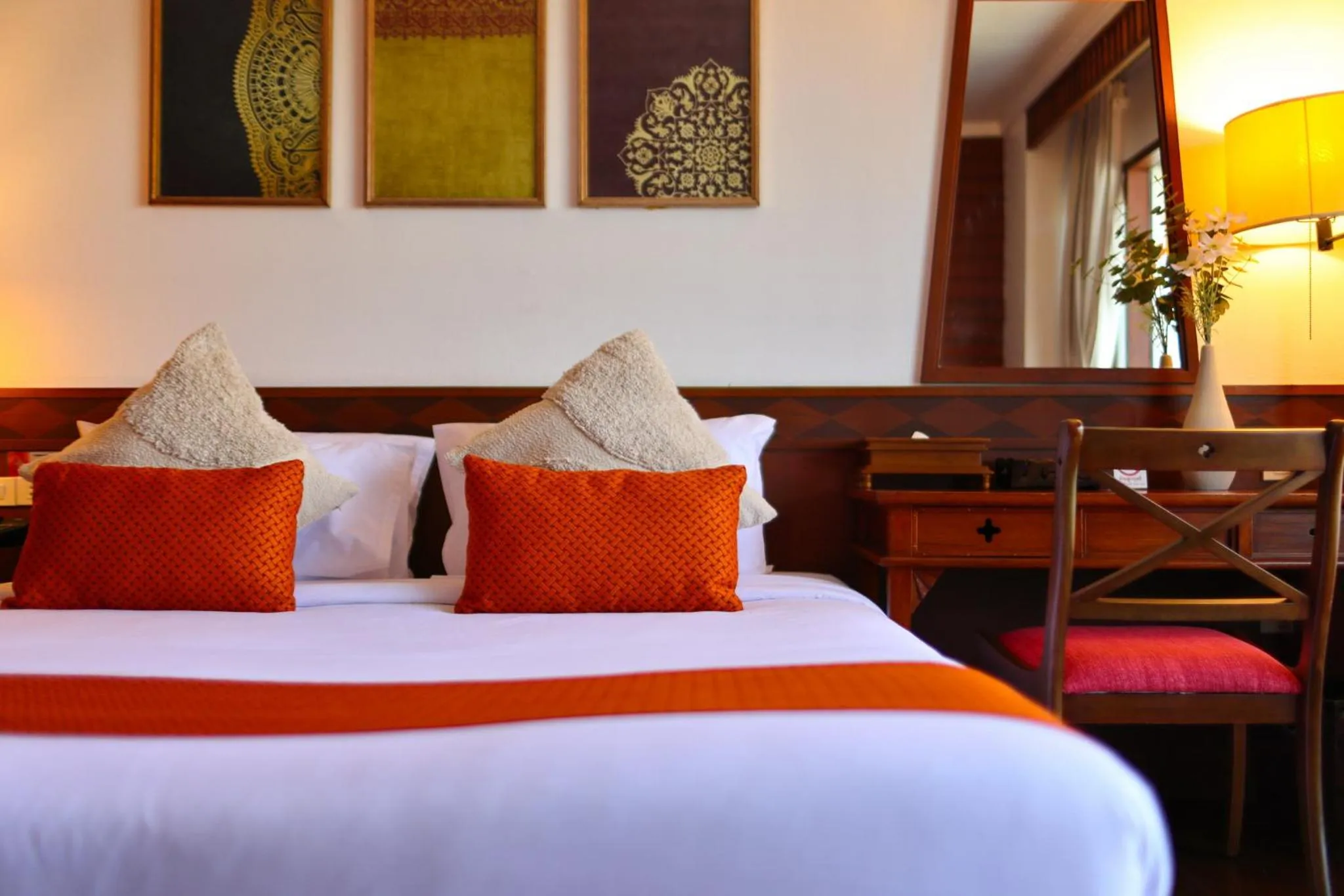Bed in Wienglakor Hotel Lampang